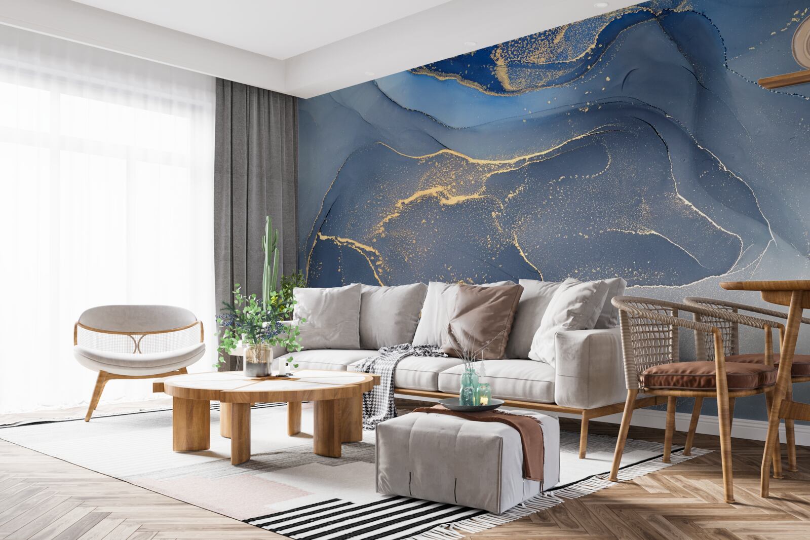 Fototapeta szaro-niebieskie kamienne morze