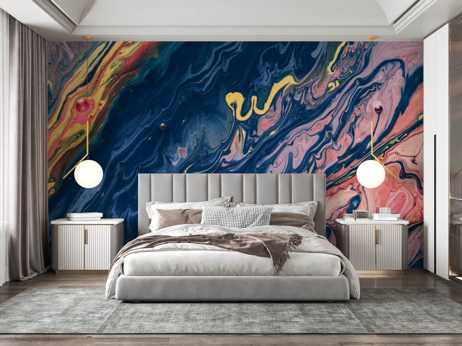 Fototapeta silne plamy oleju