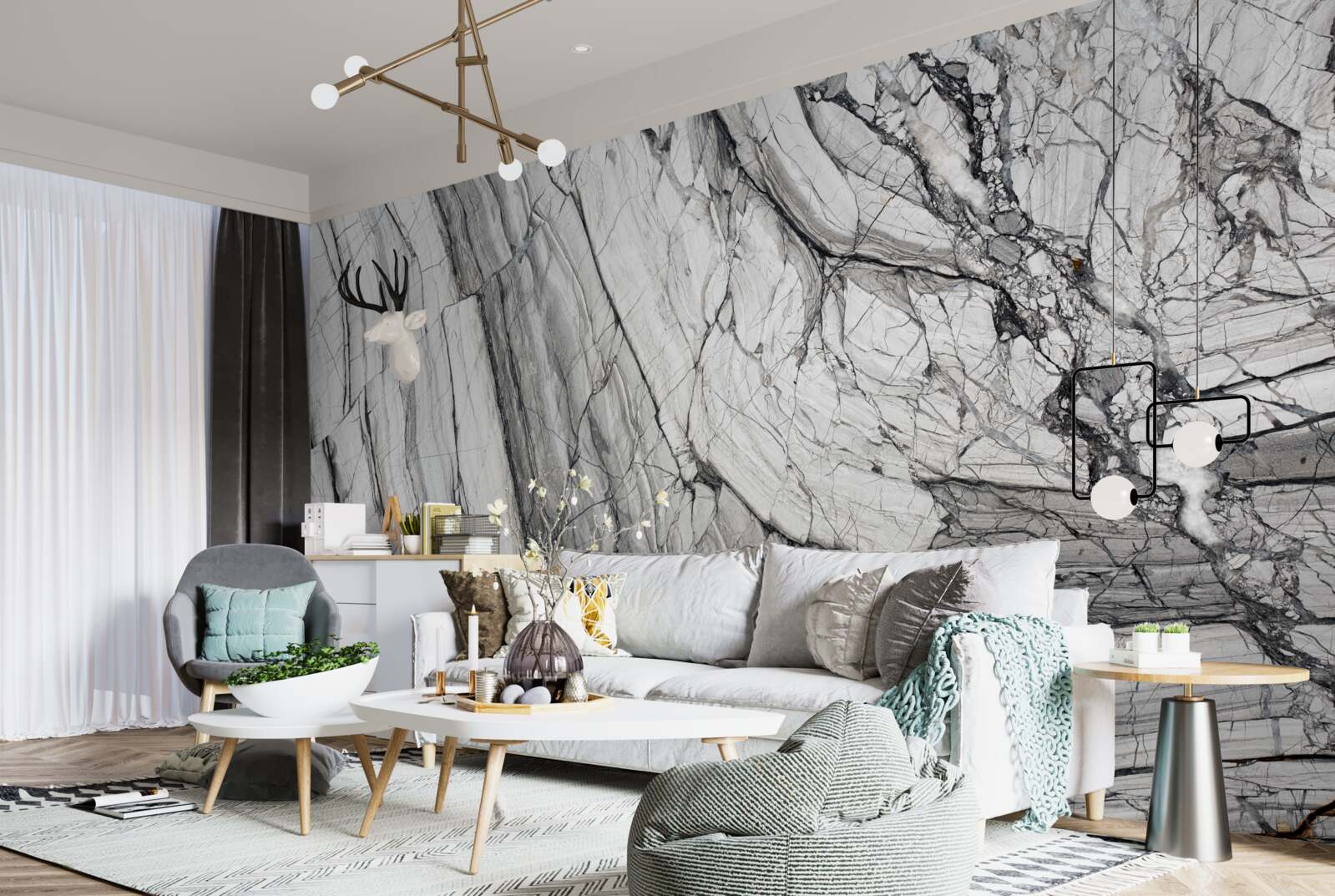 Fototapeta kompozytowy fornir marmurowy