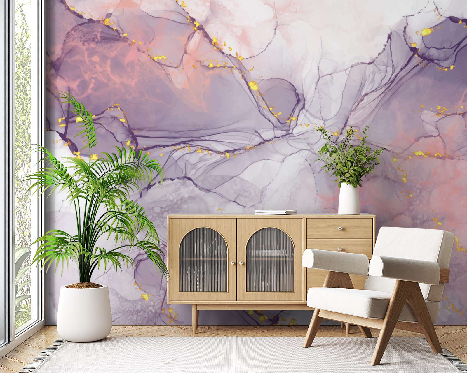 Fototapeta marmurowe tło w odcieniach różu i bzu