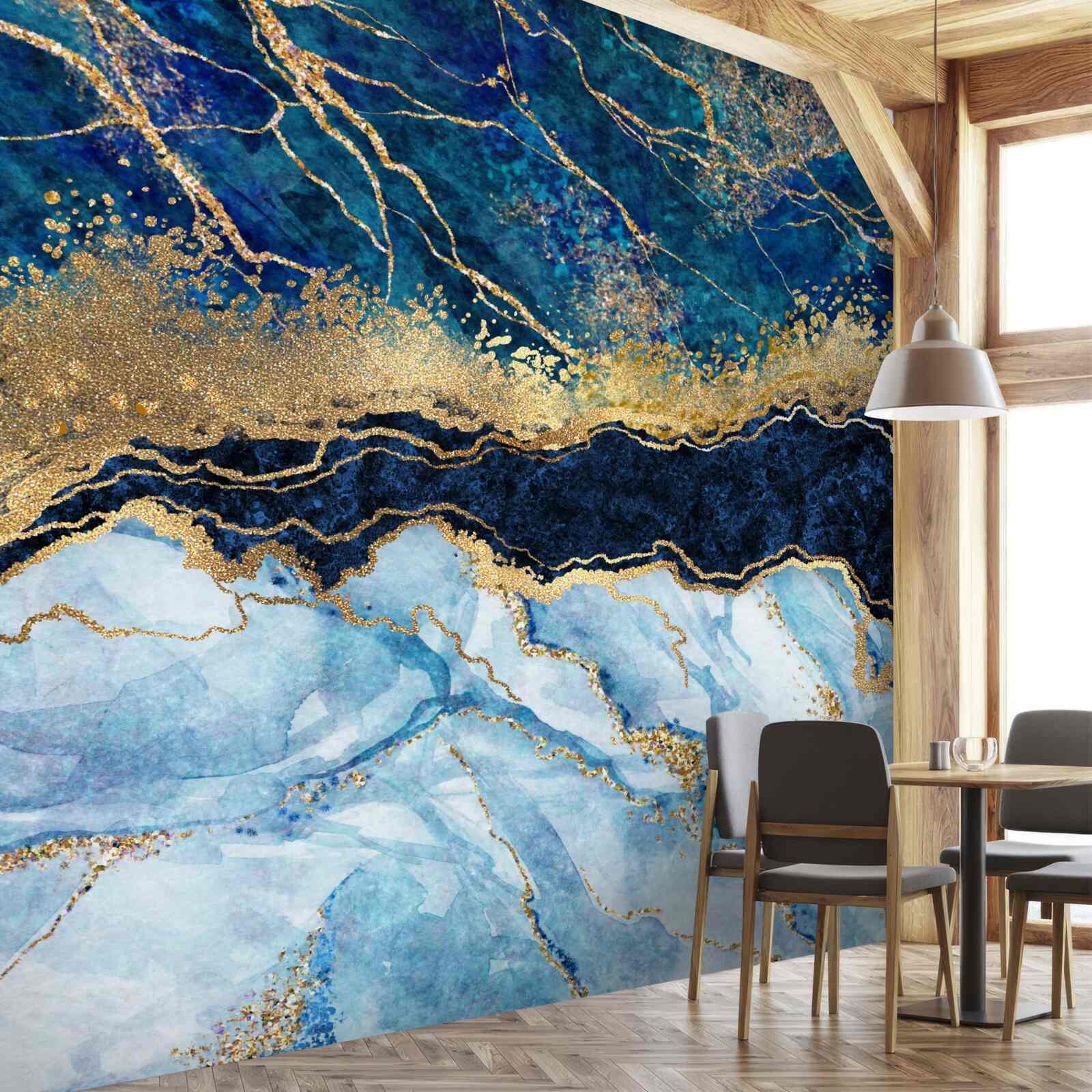 Fototapeta niebieskie marmurowe tło