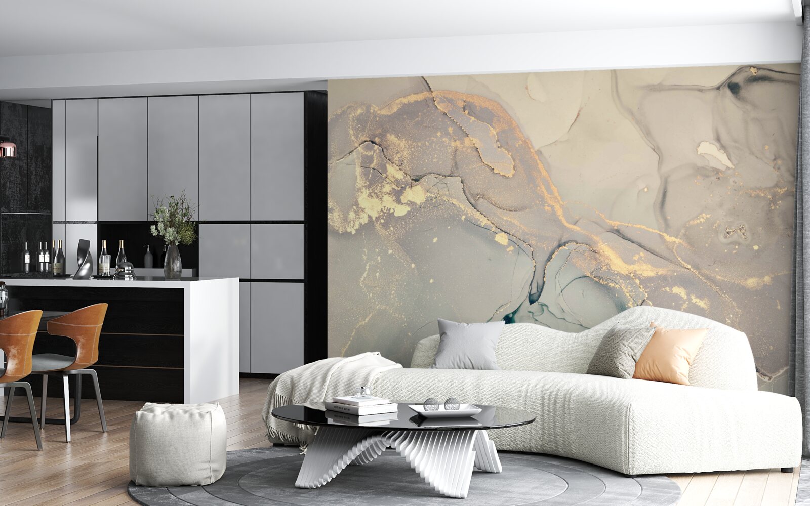 Fototapeta płyn artystyczny wykorzystujący tusz