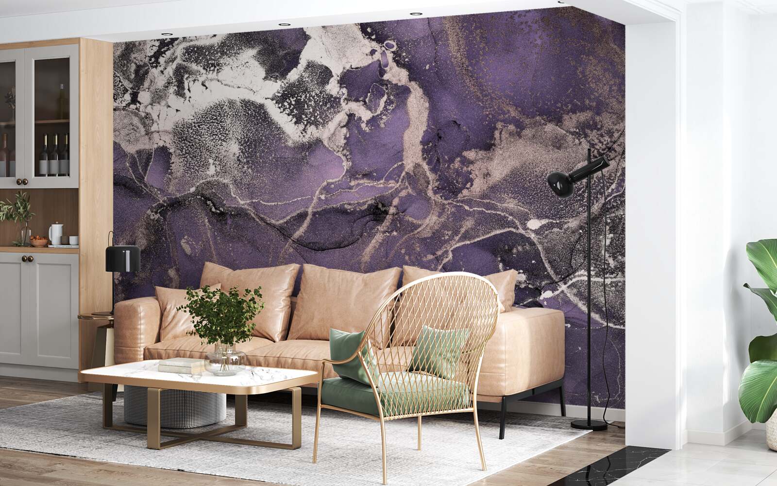 Fototapeta wspaniałe tło w odcieniach fioletu