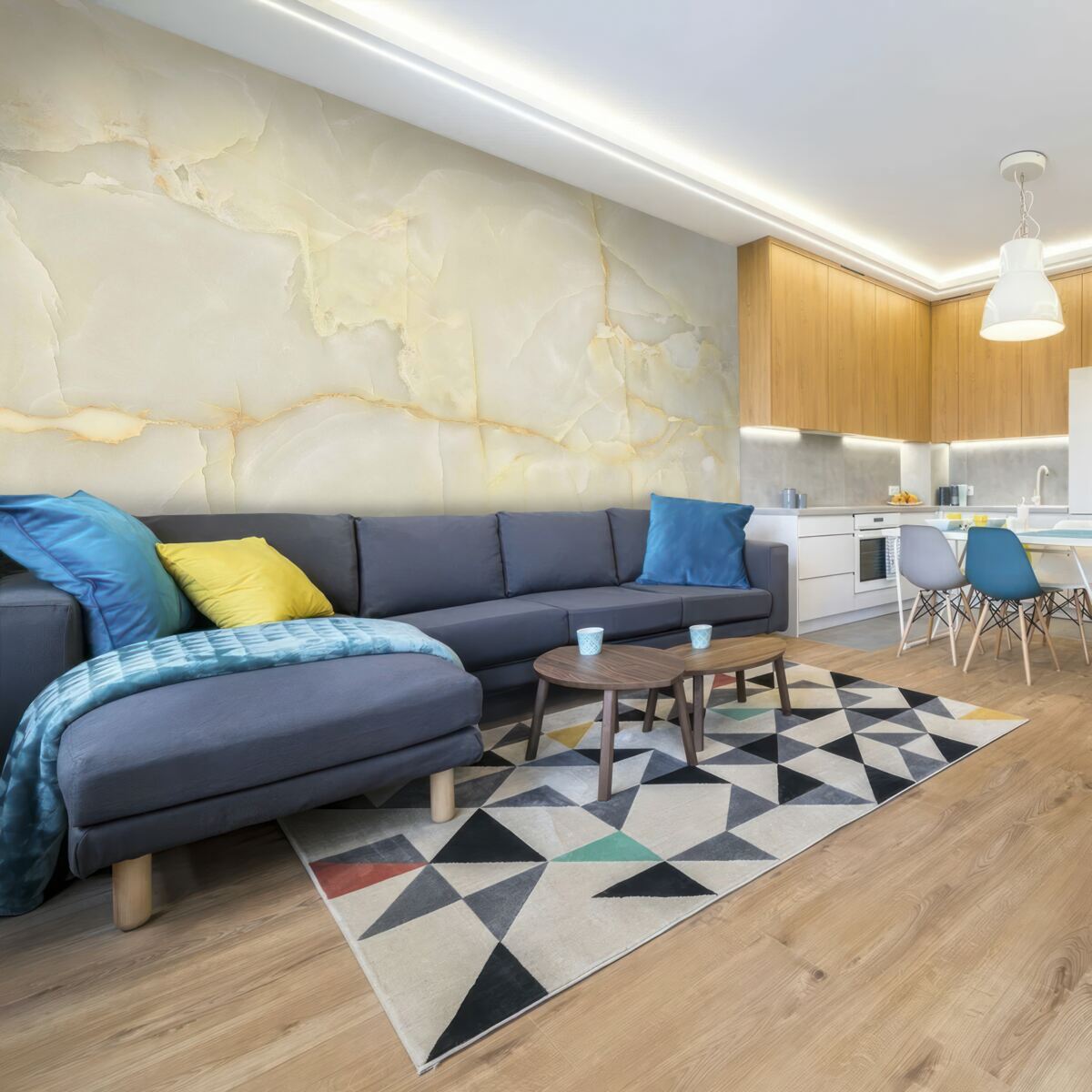 Fototapeta płytki porcelanowe z onyksu w kolorze beżowym