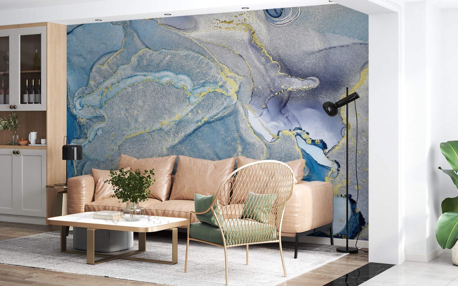 Fototapeta błękitny ocean w abstrakcji