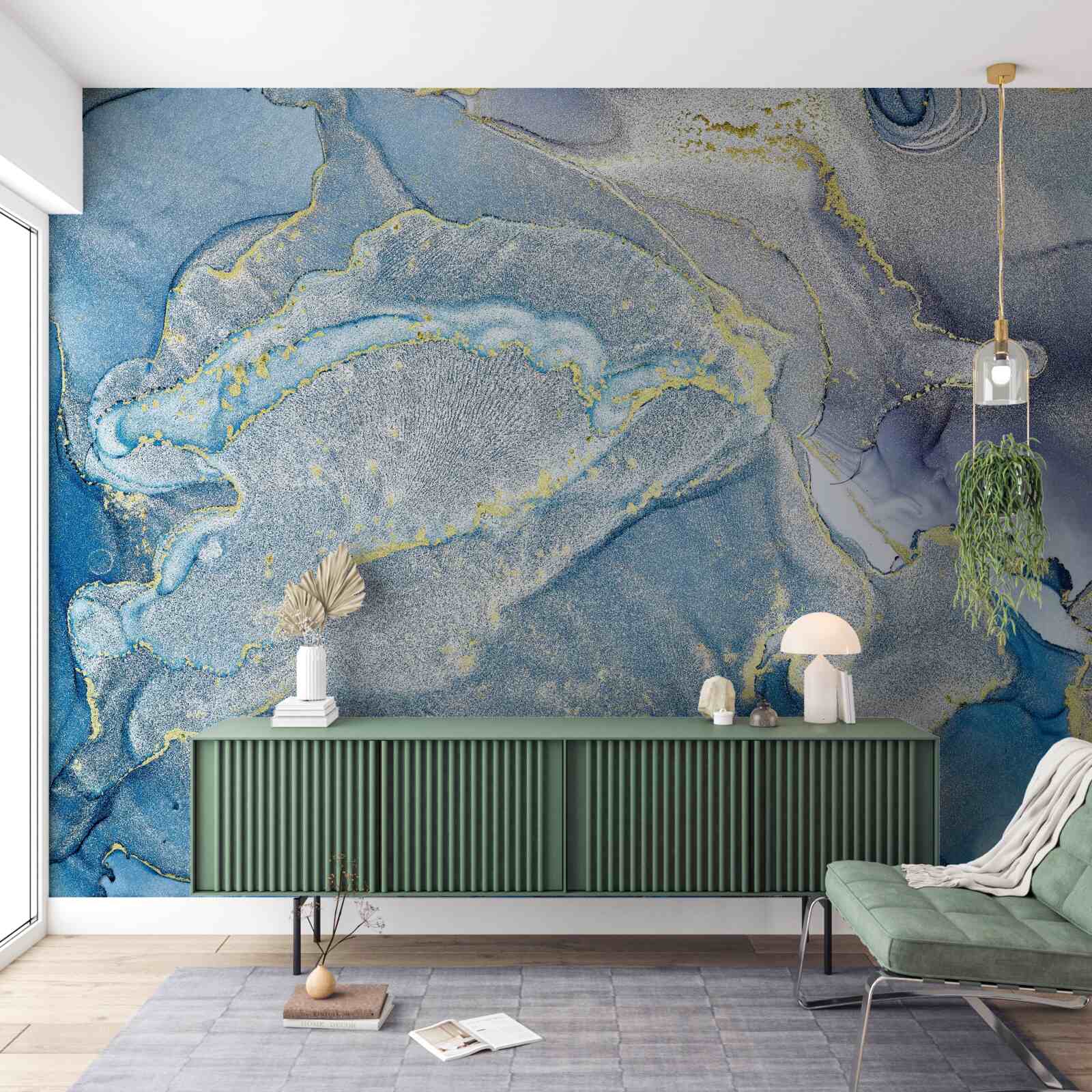 Fototapeta błękitny ocean w abstrakcji