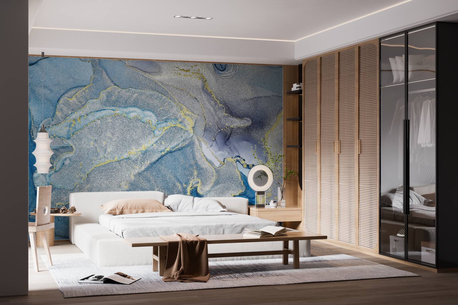 Fototapeta błękitny ocean w abstrakcji