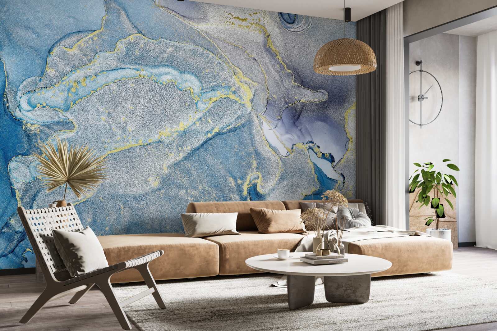 Fototapeta błękitny ocean w abstrakcji