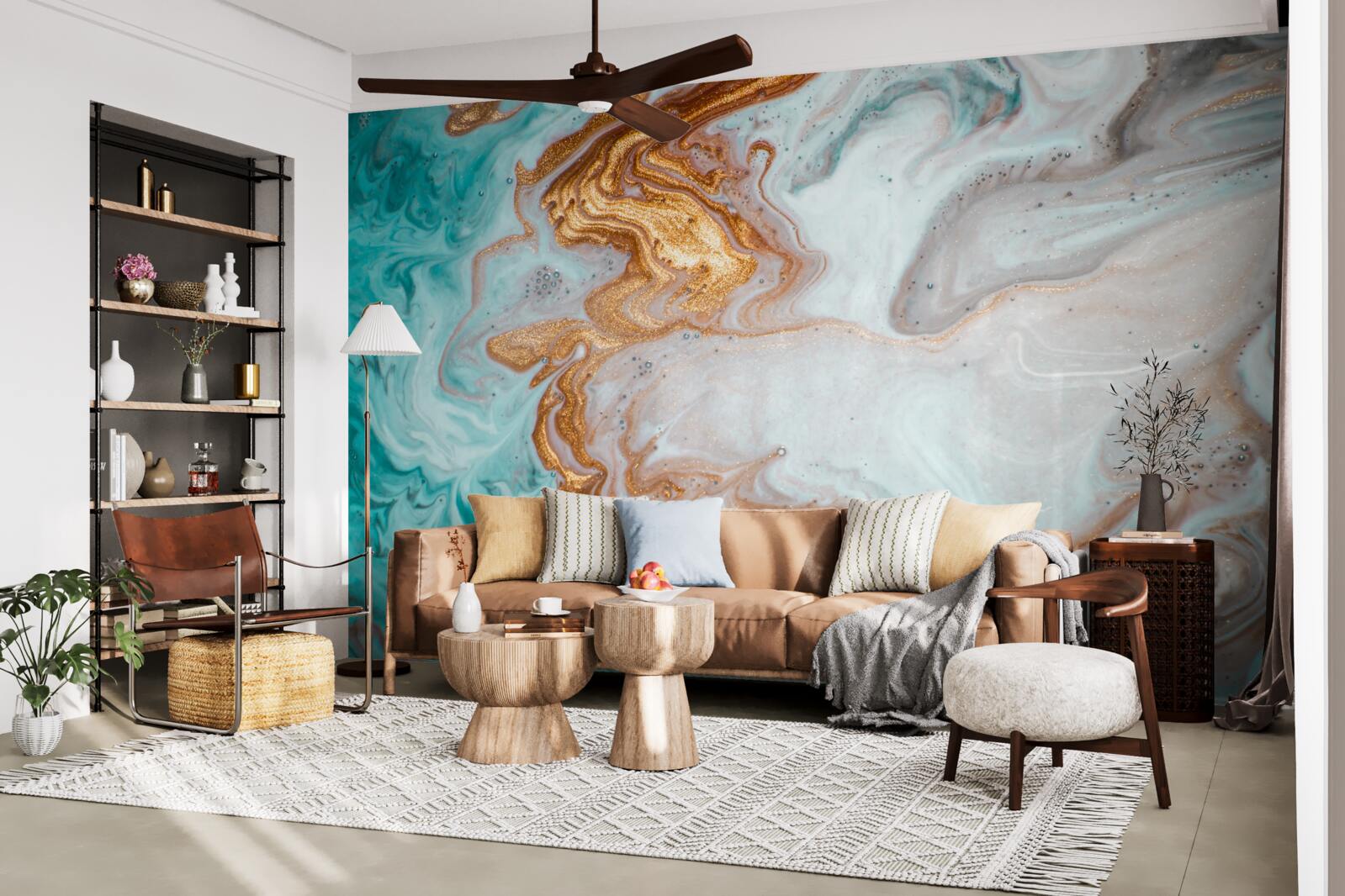 Fototapeta marmur z jasną abstrakcją