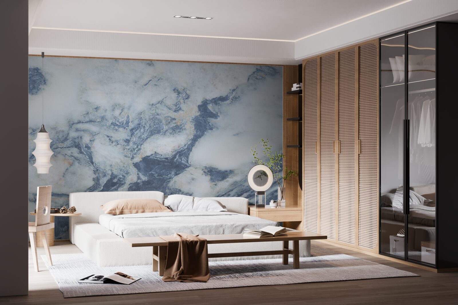 Fototapeta niebieskie tło marmuru