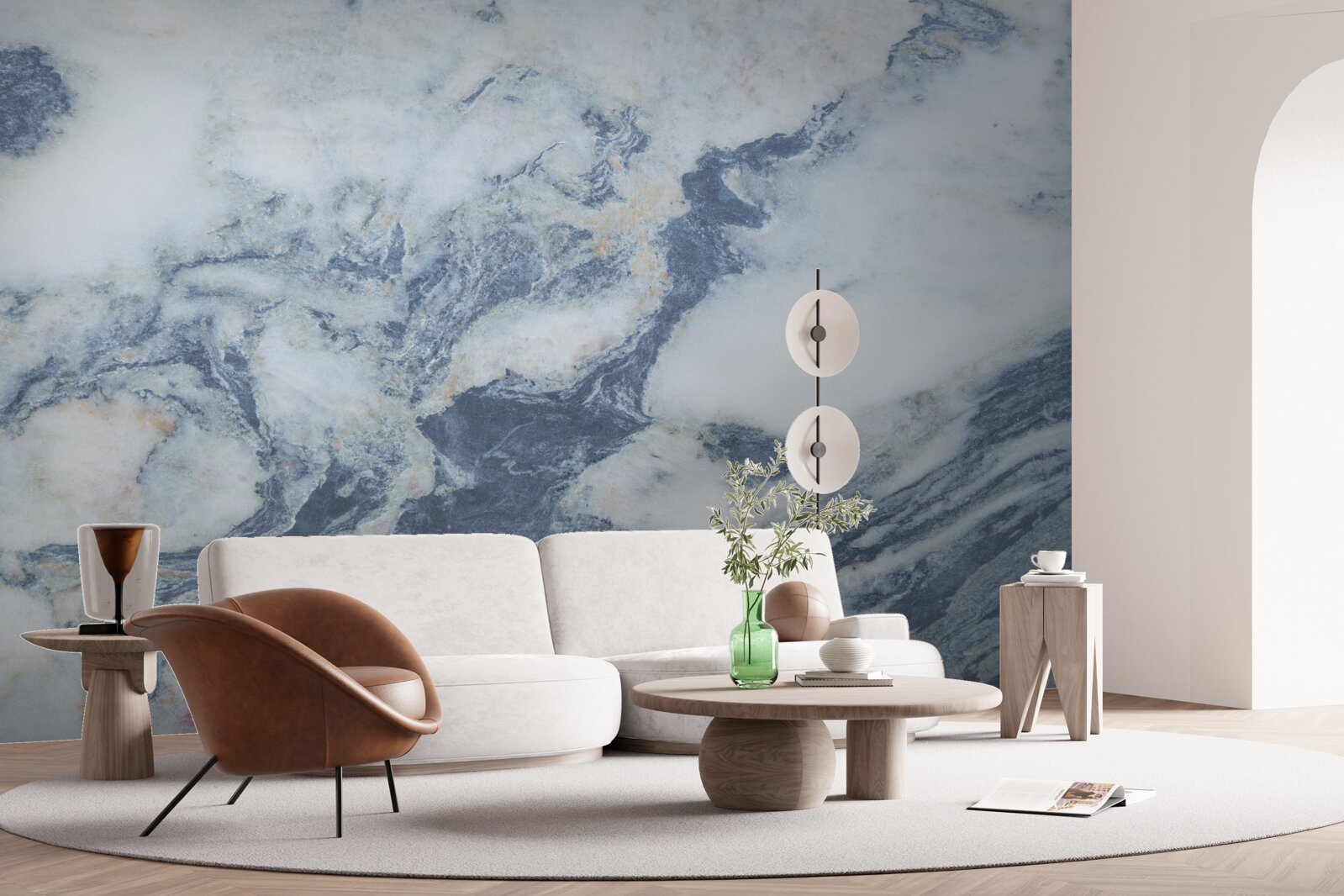 Fototapeta niebieskie tło marmuru