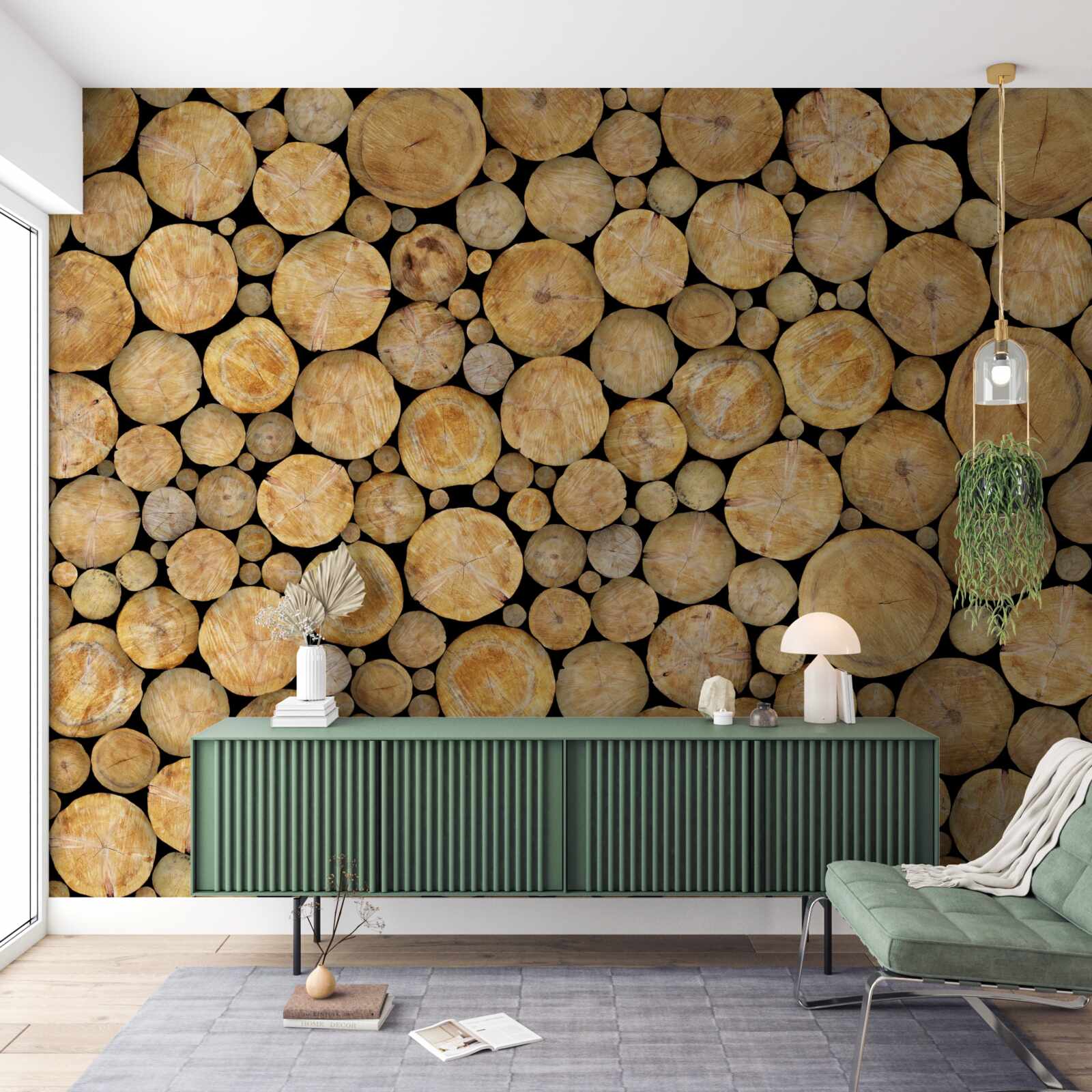 Fototapeta wycięto znaczną liczbę drzew