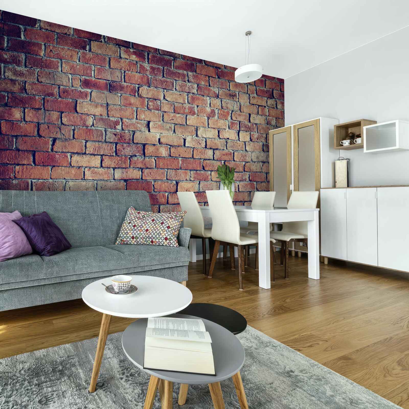 Fototapeta Ściana zbudowana z czerwonej cegły