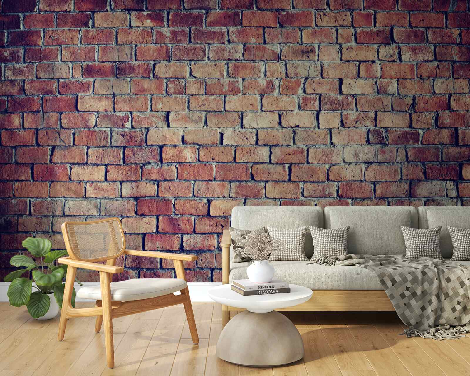 Fototapeta Ściana zbudowana z czerwonej cegły