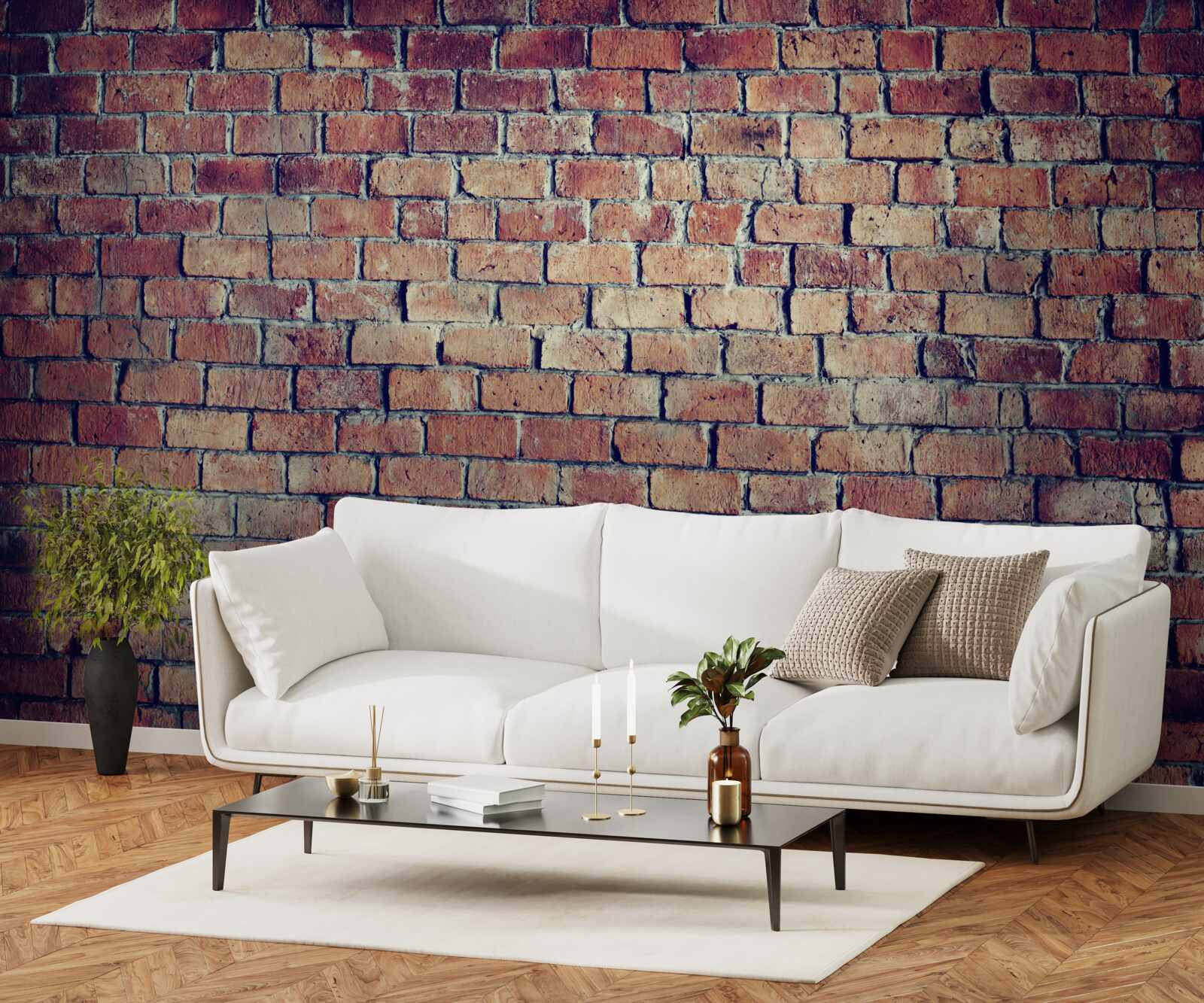 Fototapeta Ściana zbudowana z czerwonej cegły