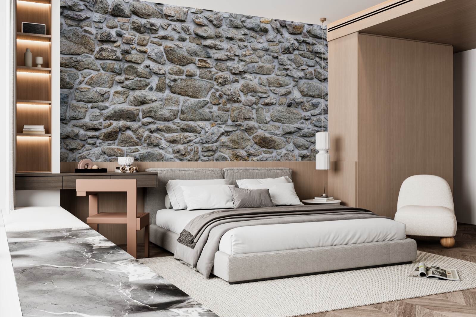 Fototapeta kamienie o różnych rozmiarach i kształtach