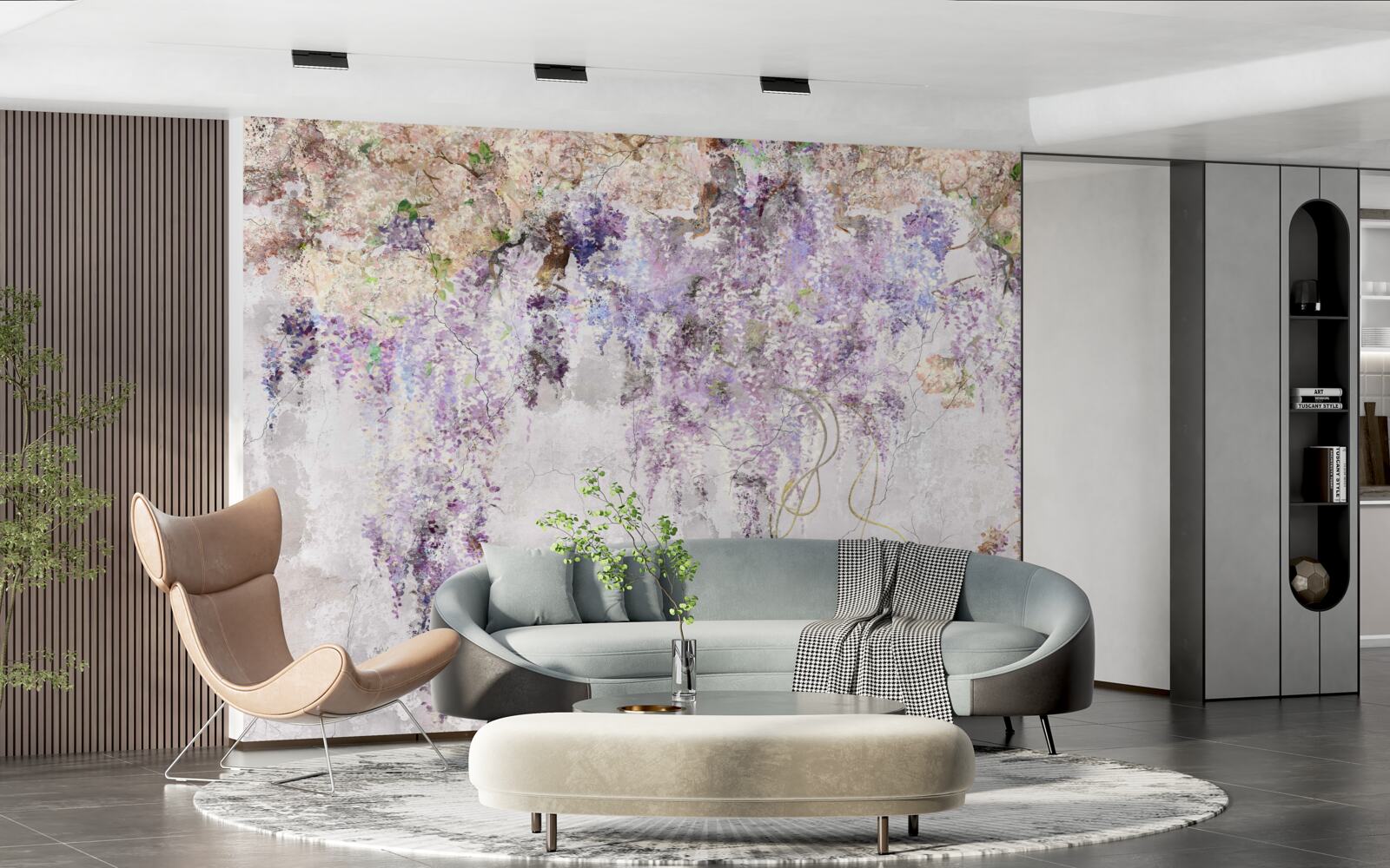 Fototapeta jesienne kwiaty spadają