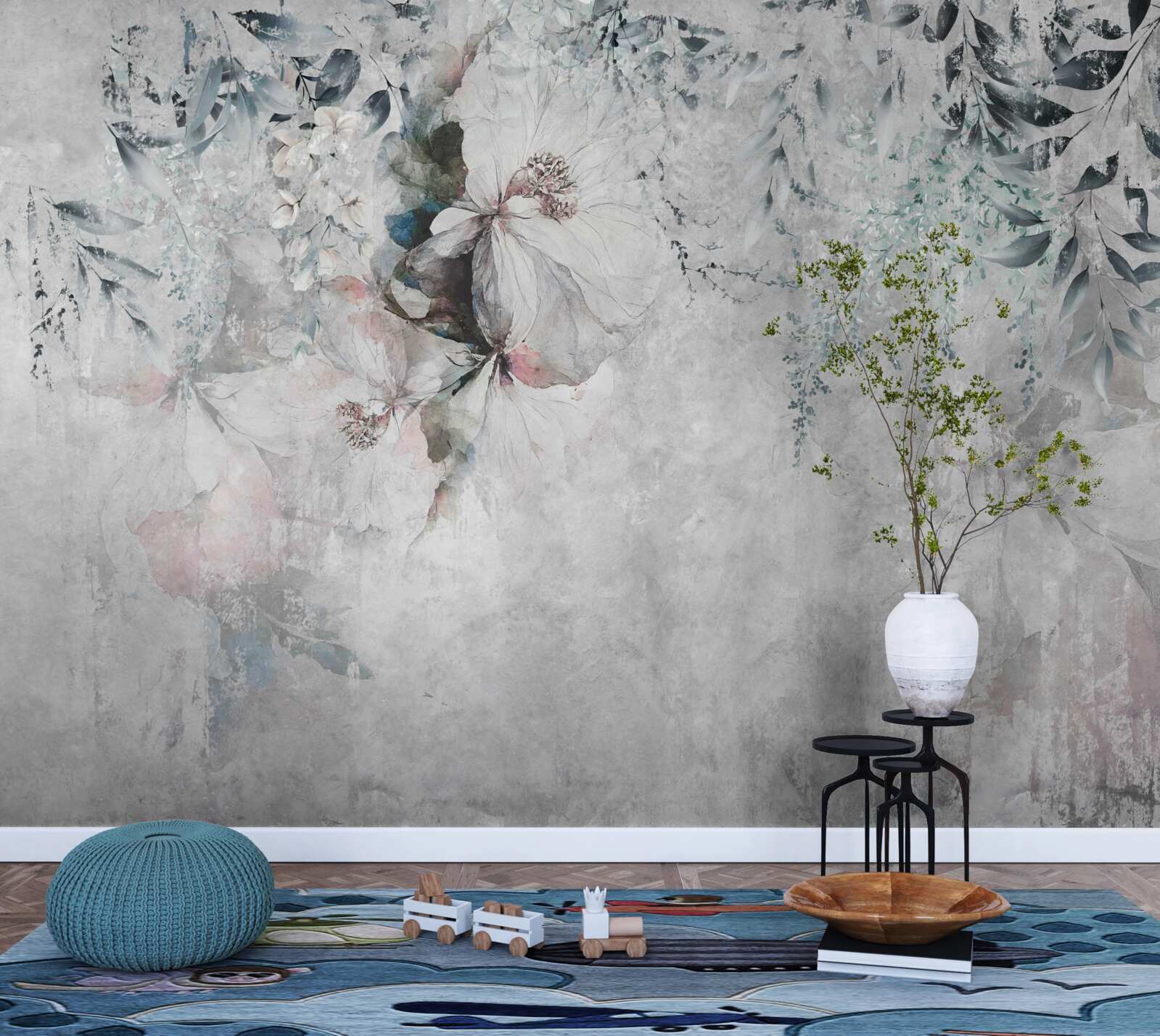 Fototapeta irysy są szare na tle tego samego odcienia