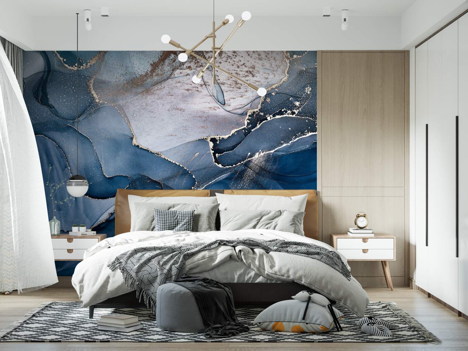 Fototapeta odcienie atramentu alkoholowego