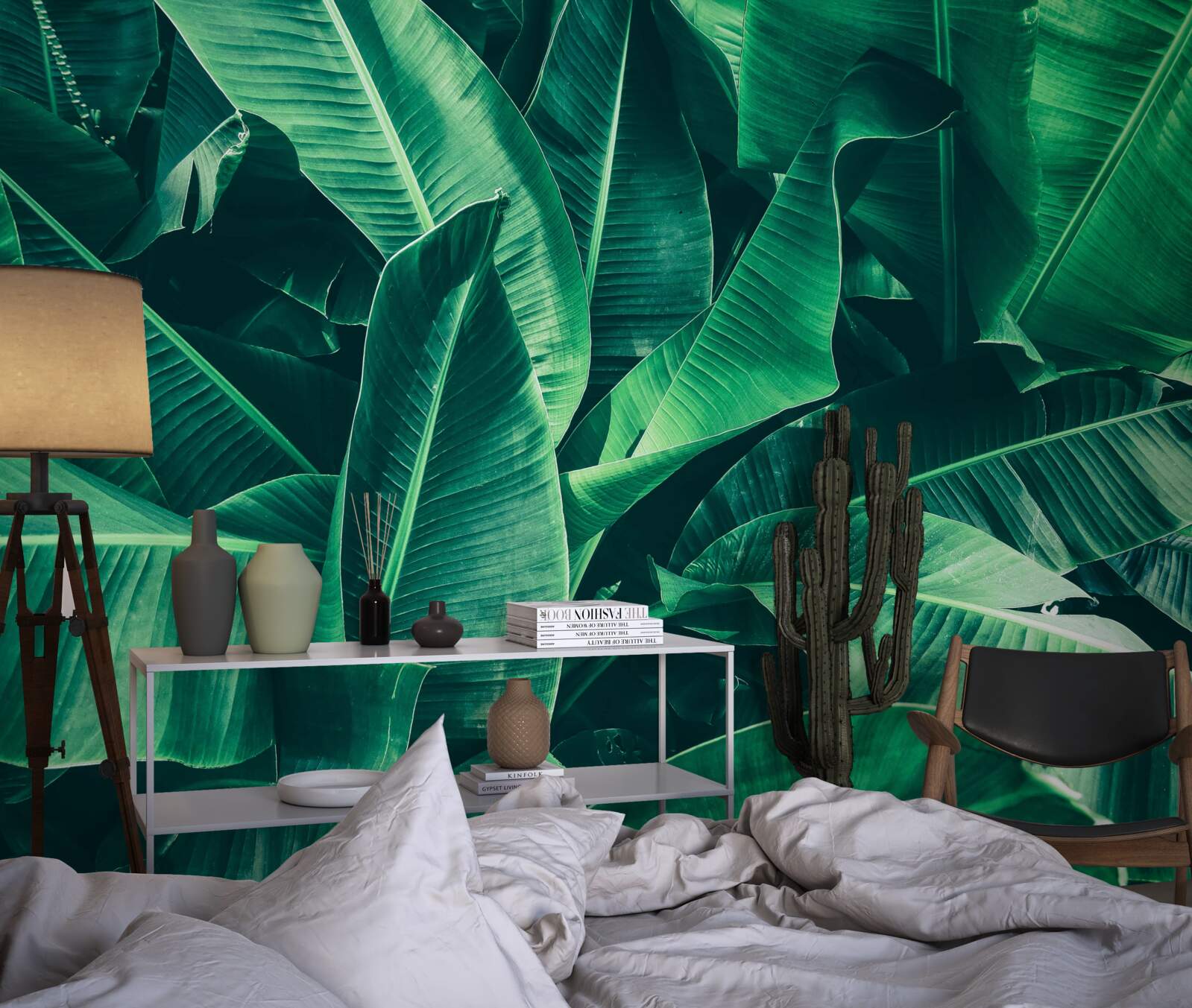 Fototapeta roślinność tropikalna o szmaragdowym odcieniu