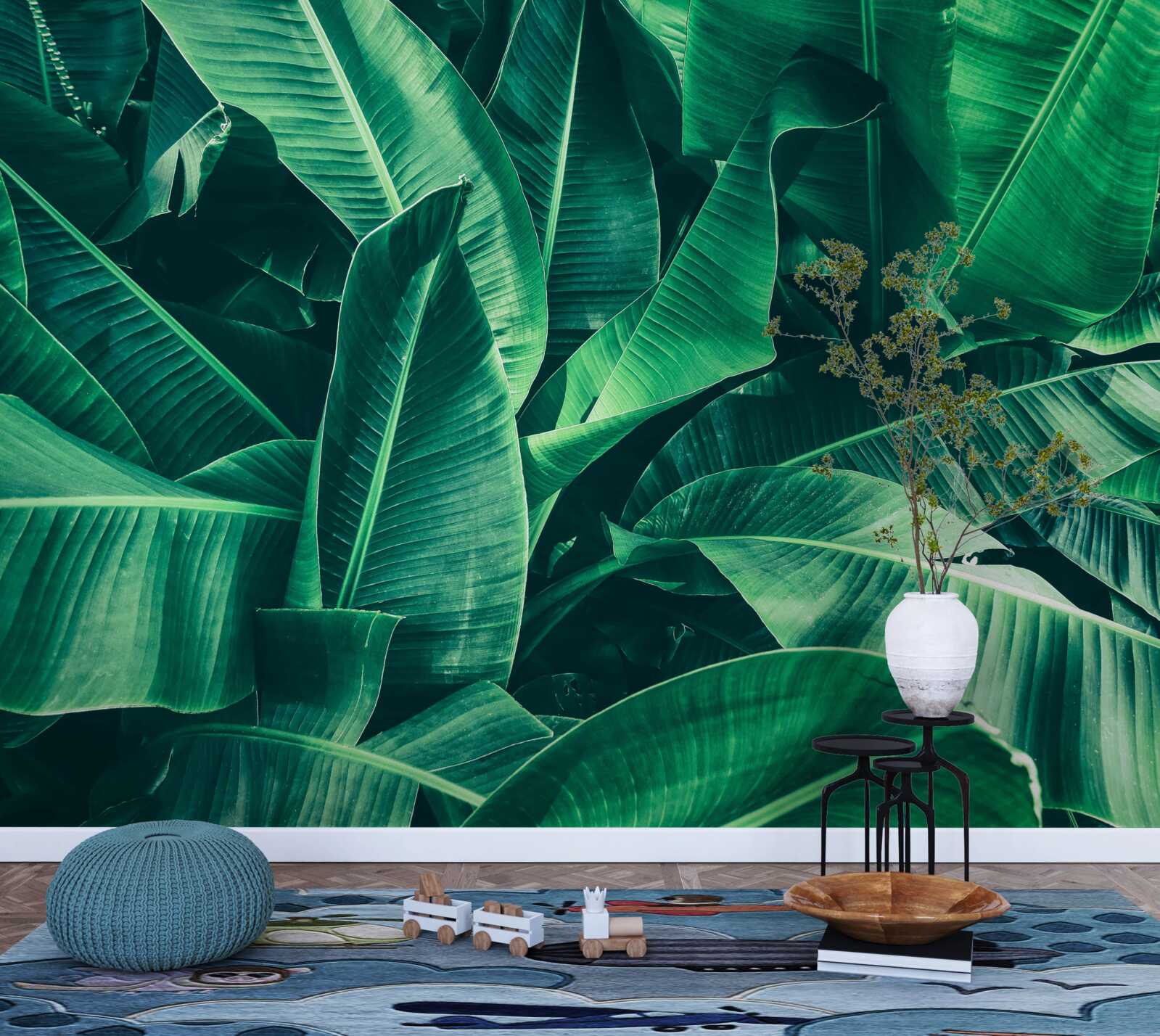 Fototapeta roślinność tropikalna o szmaragdowym odcieniu