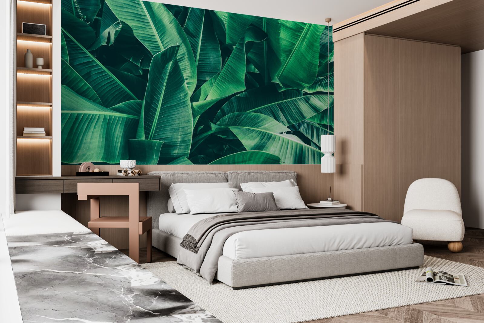 Fototapeta roślinność tropikalna o szmaragdowym odcieniu