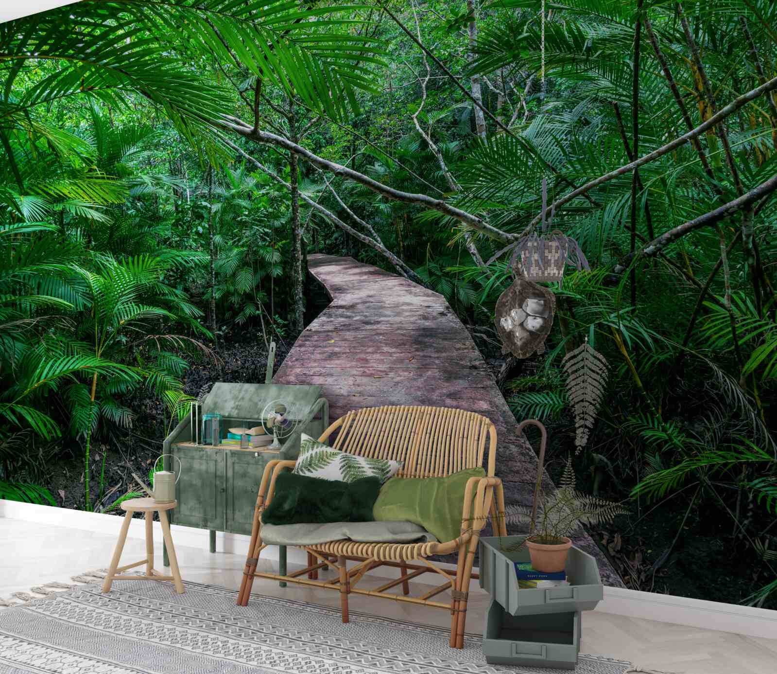 Fototapeta Ścieżka do magicznych zielonych tropików