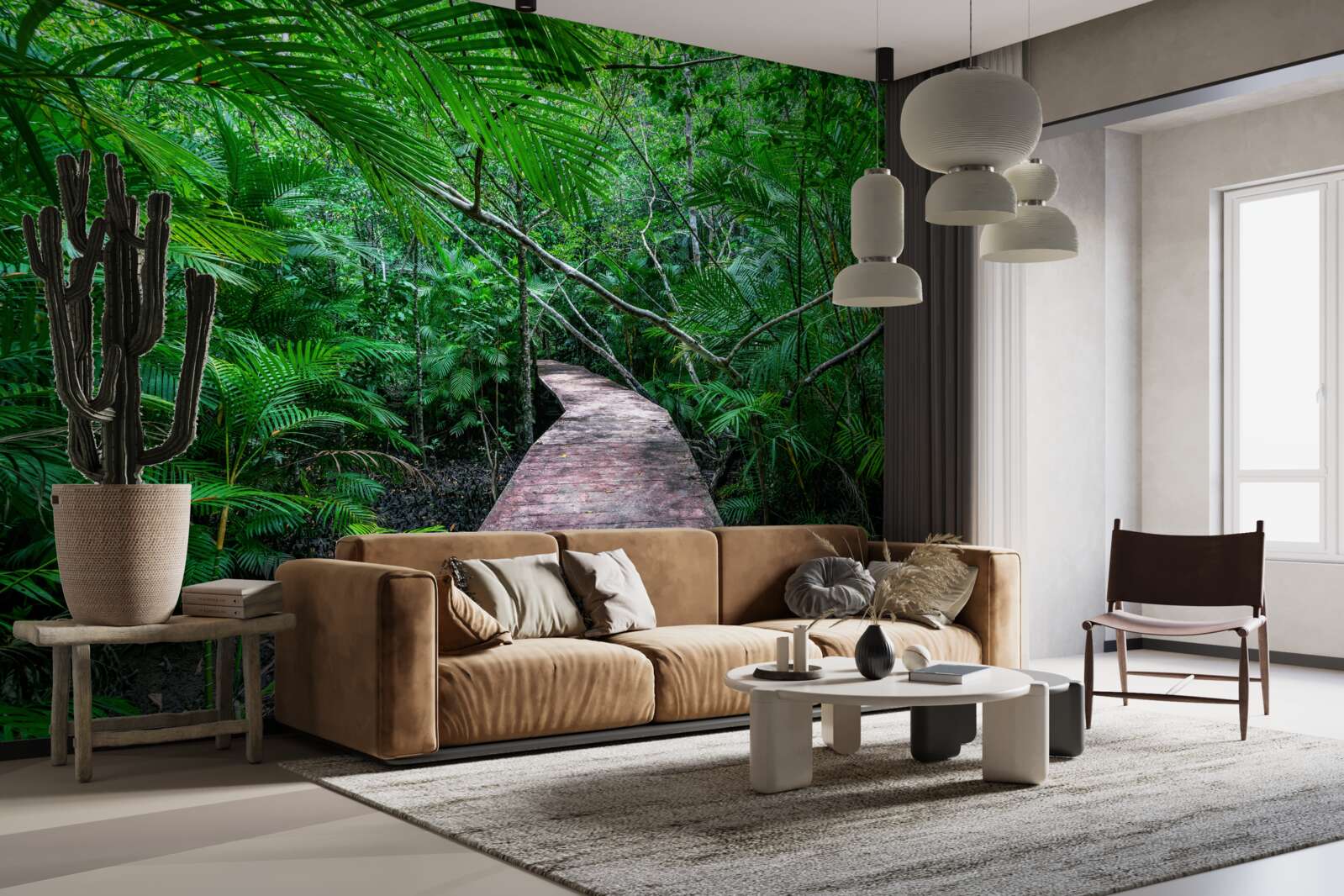 Fototapeta Ścieżka do magicznych zielonych tropików