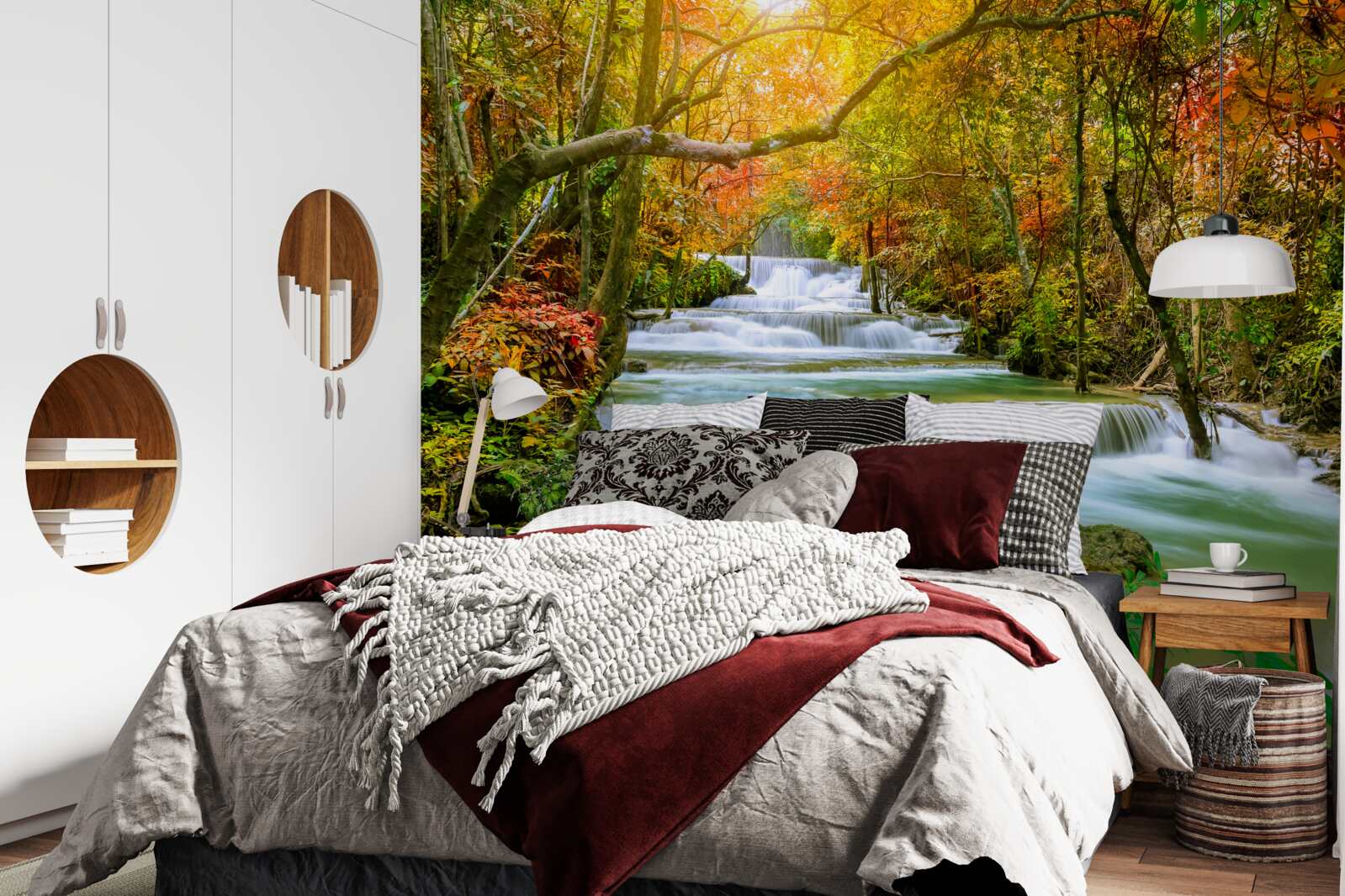 Fototapeta majestatyczny wodospad w przyrodzie