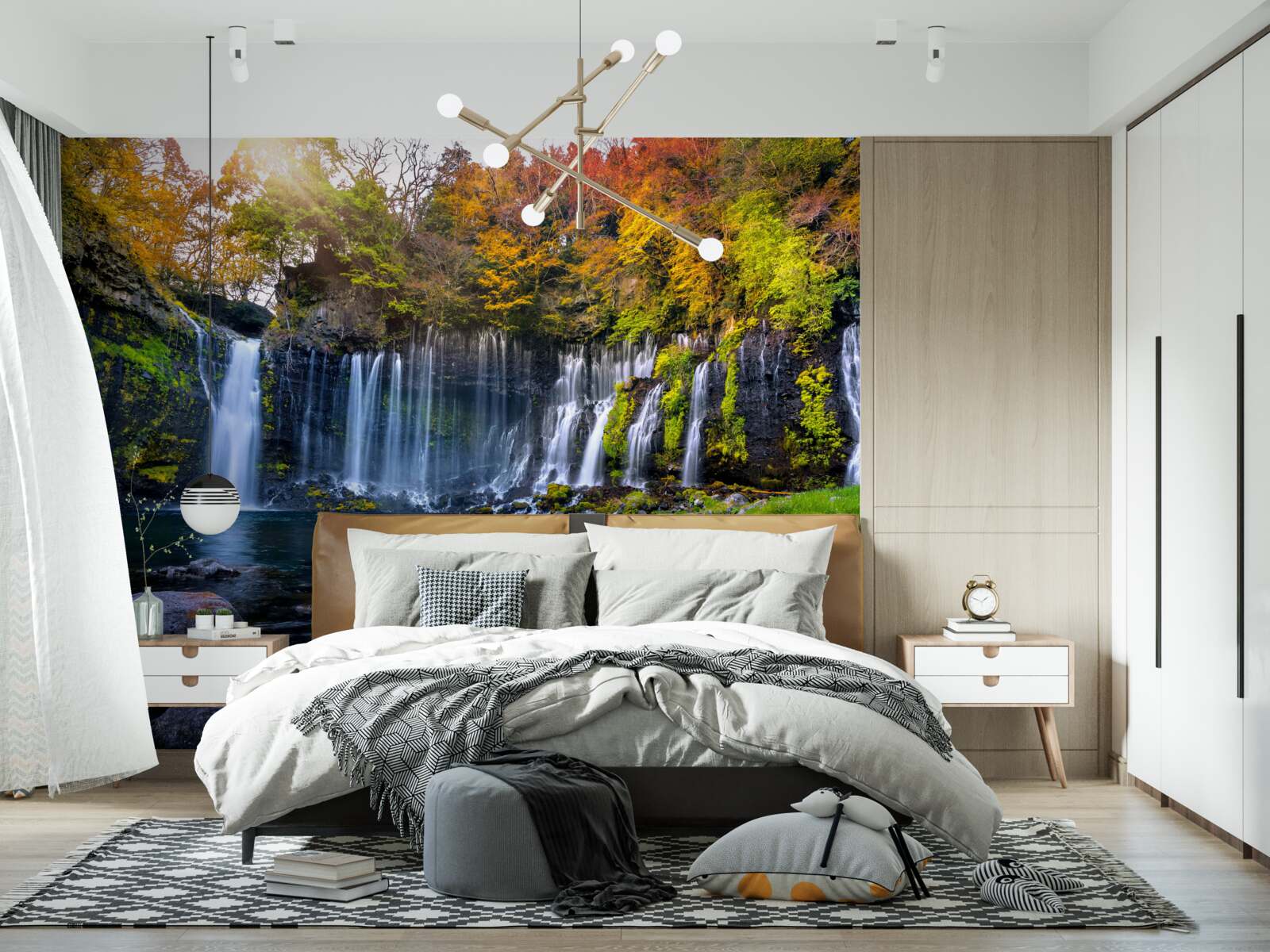 Fototapeta idylliczne wodospady shiraito