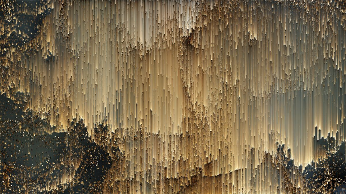 Fototapeta strumienie złota spływają w dół