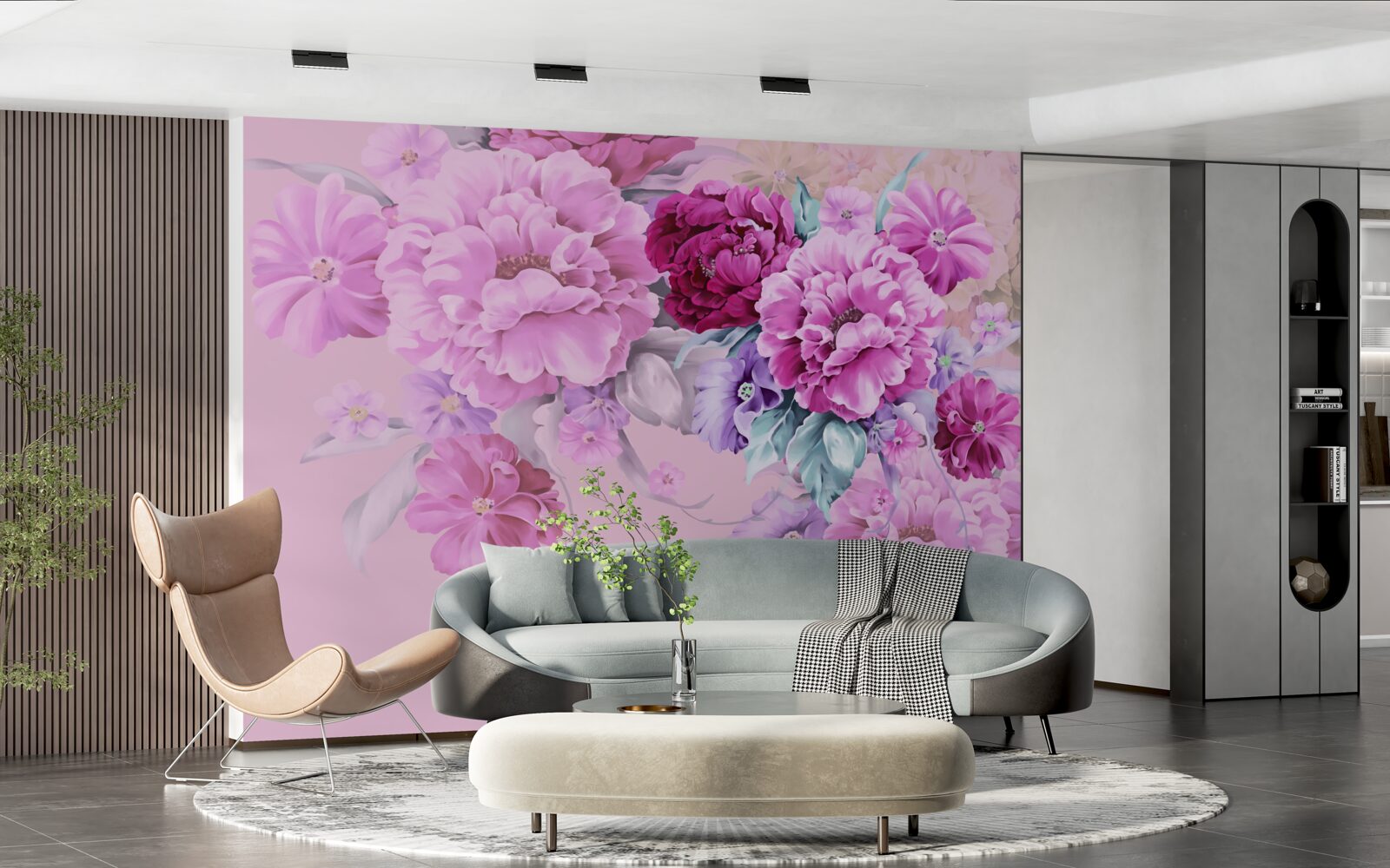 Fototapeta jesienny bukiet w odcieniach bzu