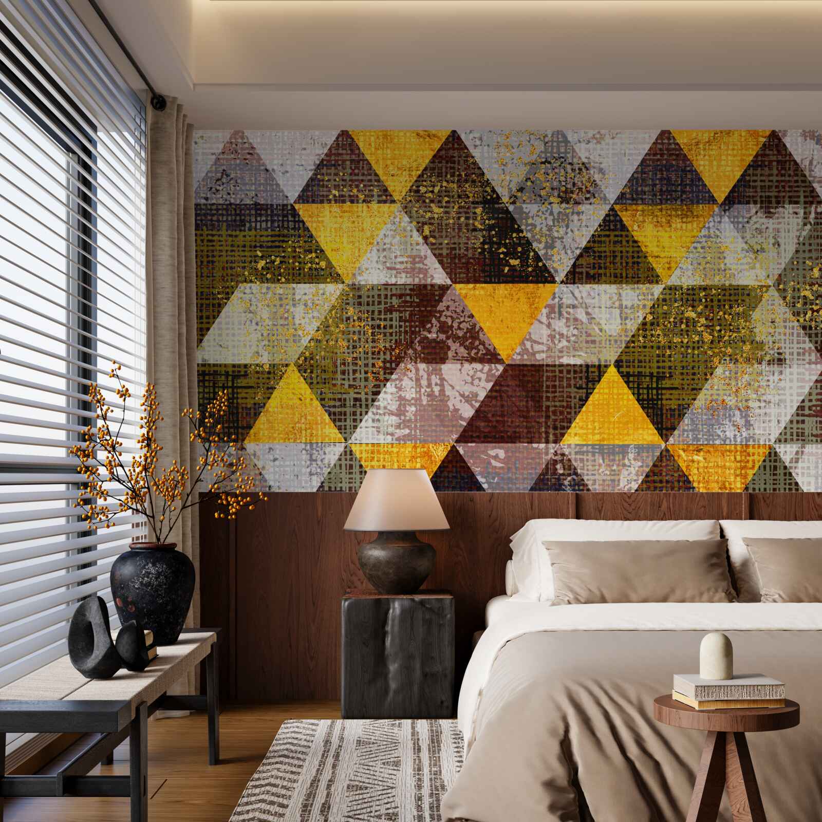 Fototapeta struktura wielobarwnych rombów