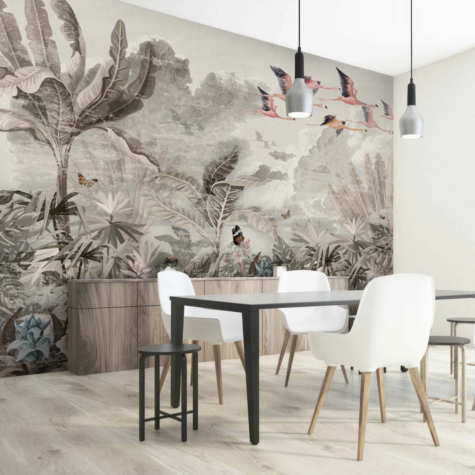 Fototapeta ptaki odlatują w poszukiwaniu nowego siedliska