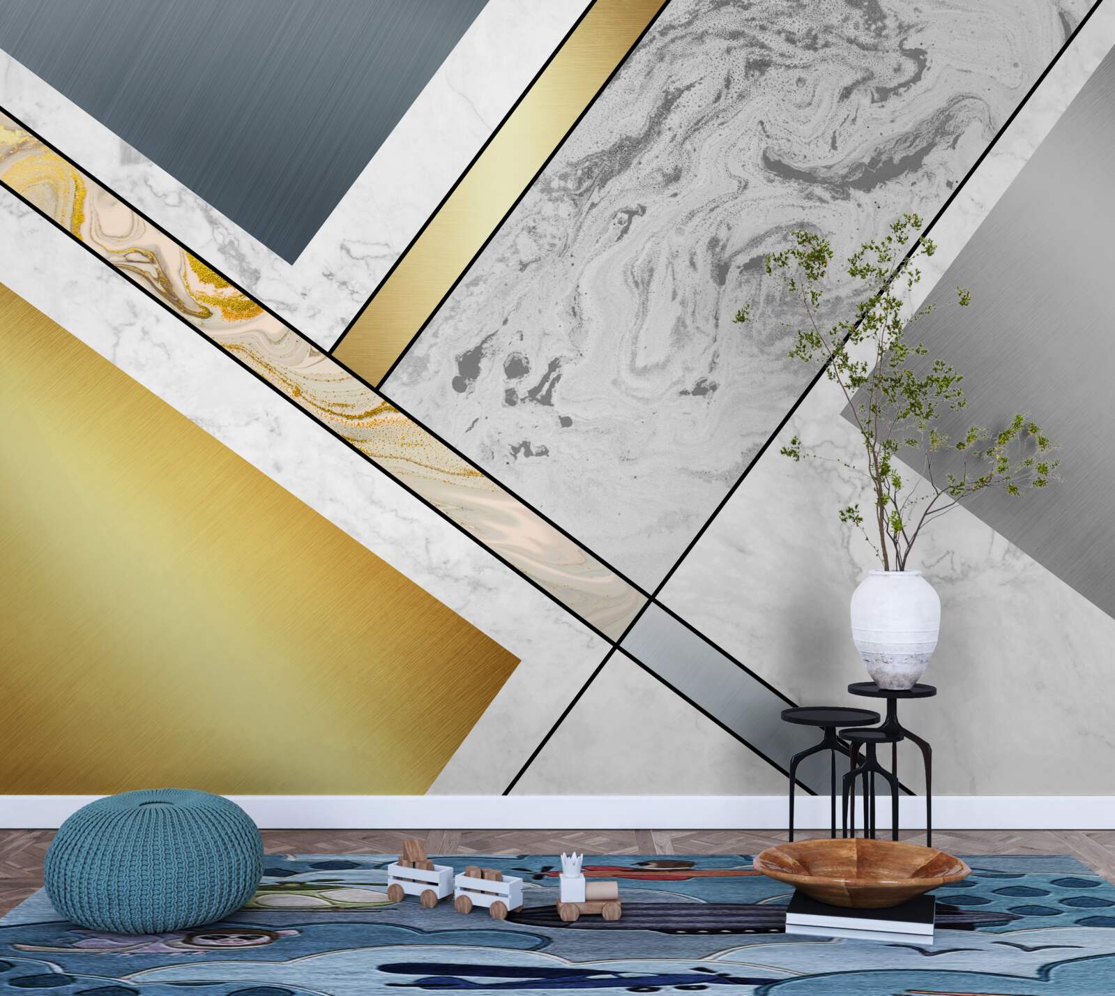 Fototapeta połączenie różnych rodzajów marmuru