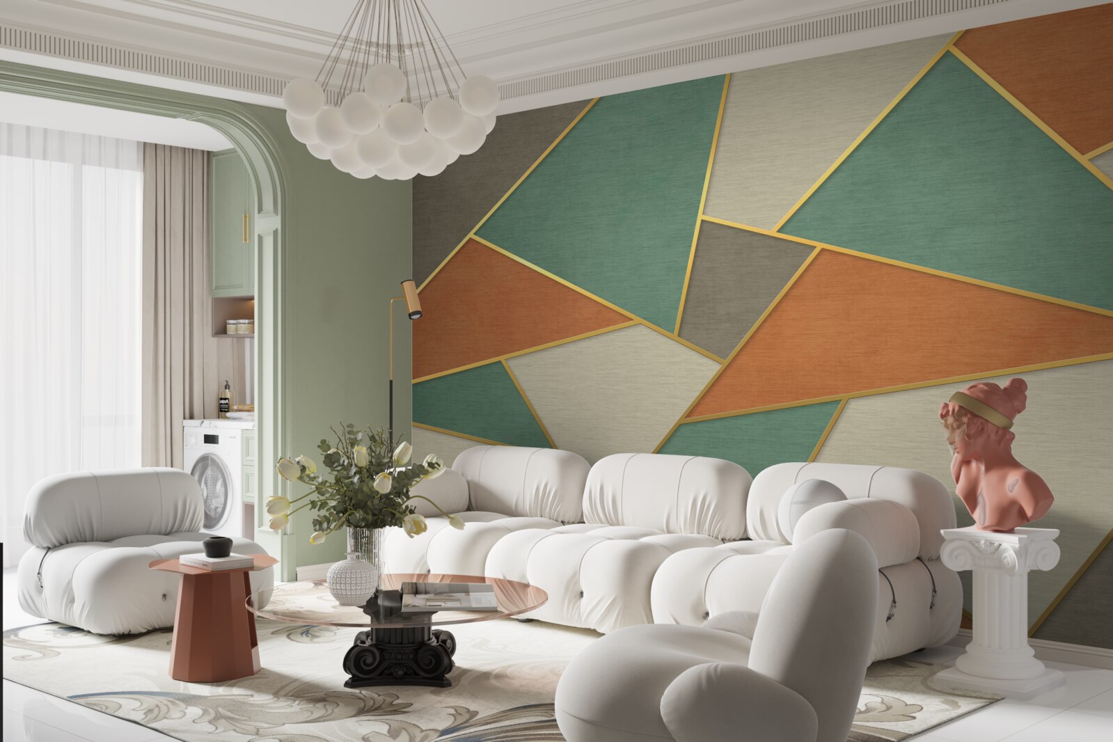 Fototapeta pastelowa mozaika