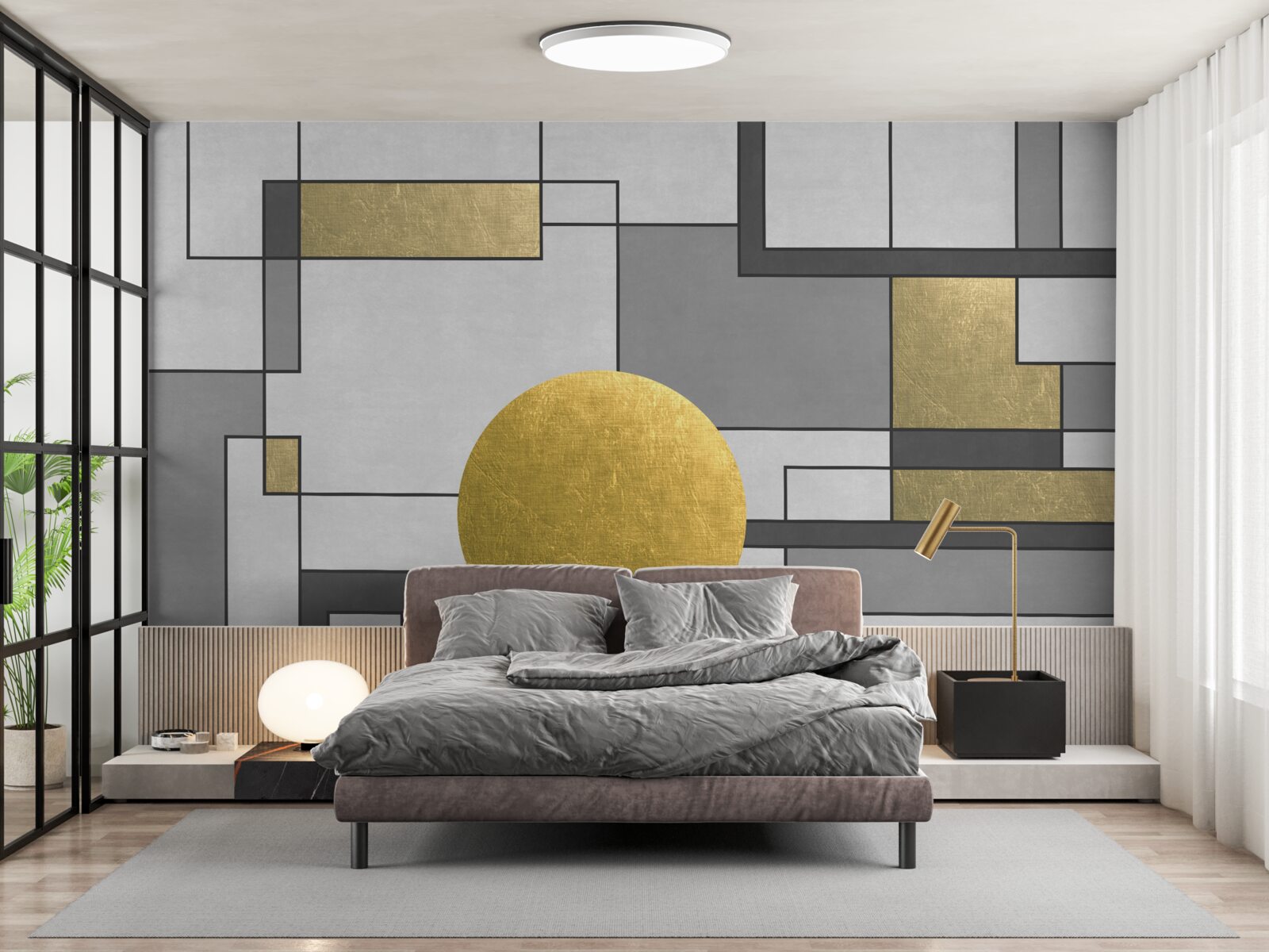 Fototapeta złoty glob na miejscu