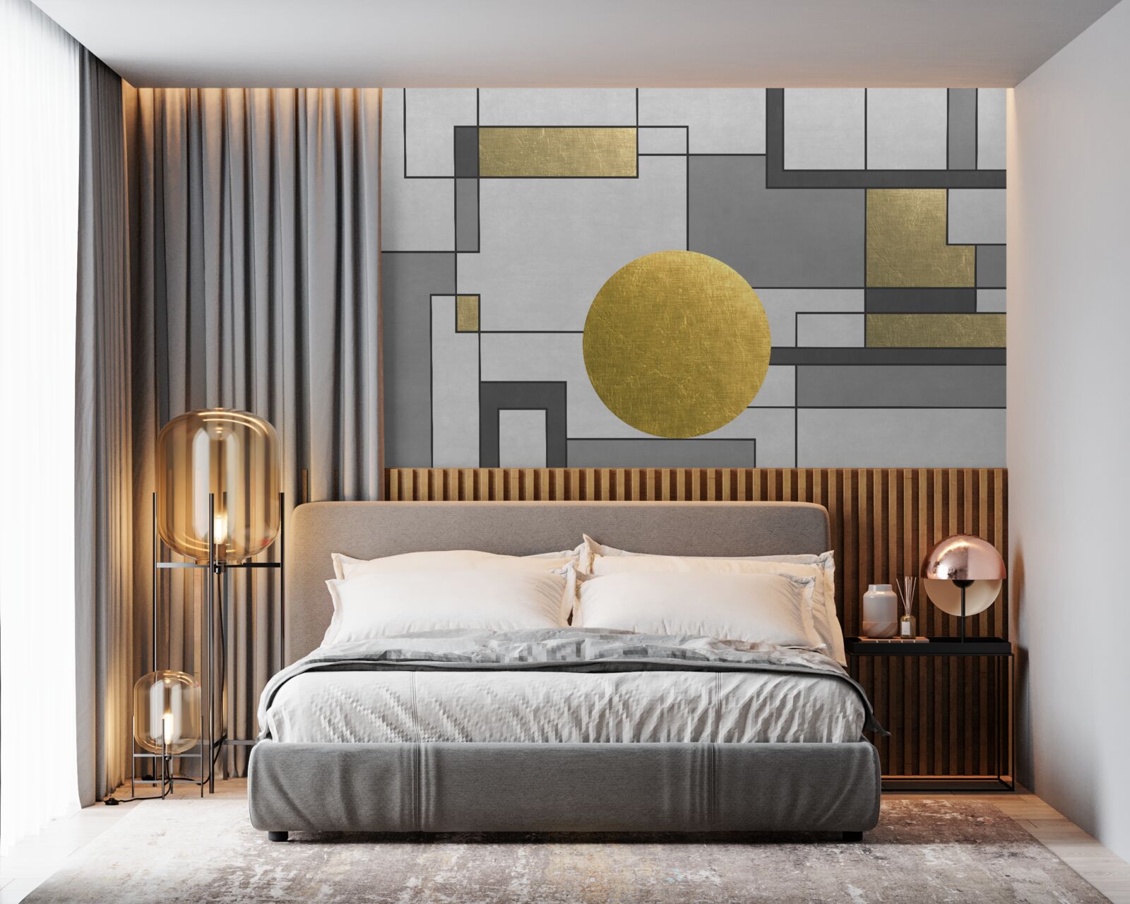 Fototapeta złoty glob na miejscu