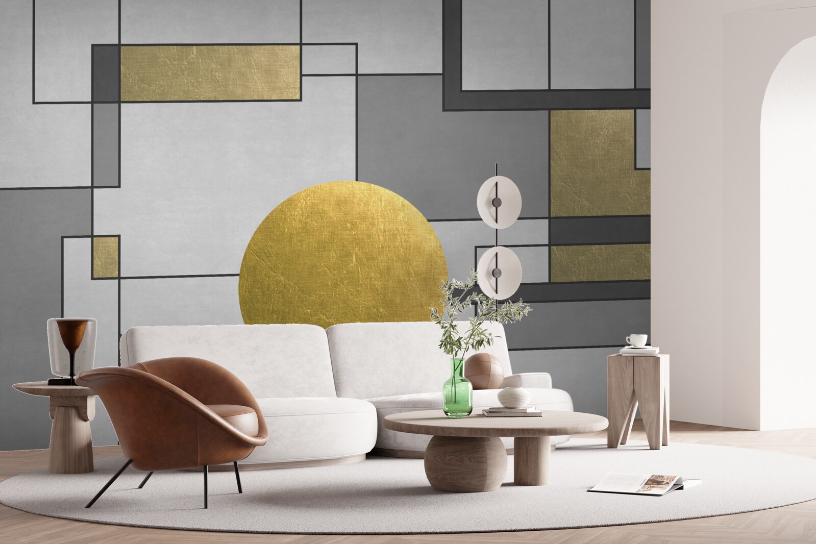 Fototapeta złoty glob na miejscu