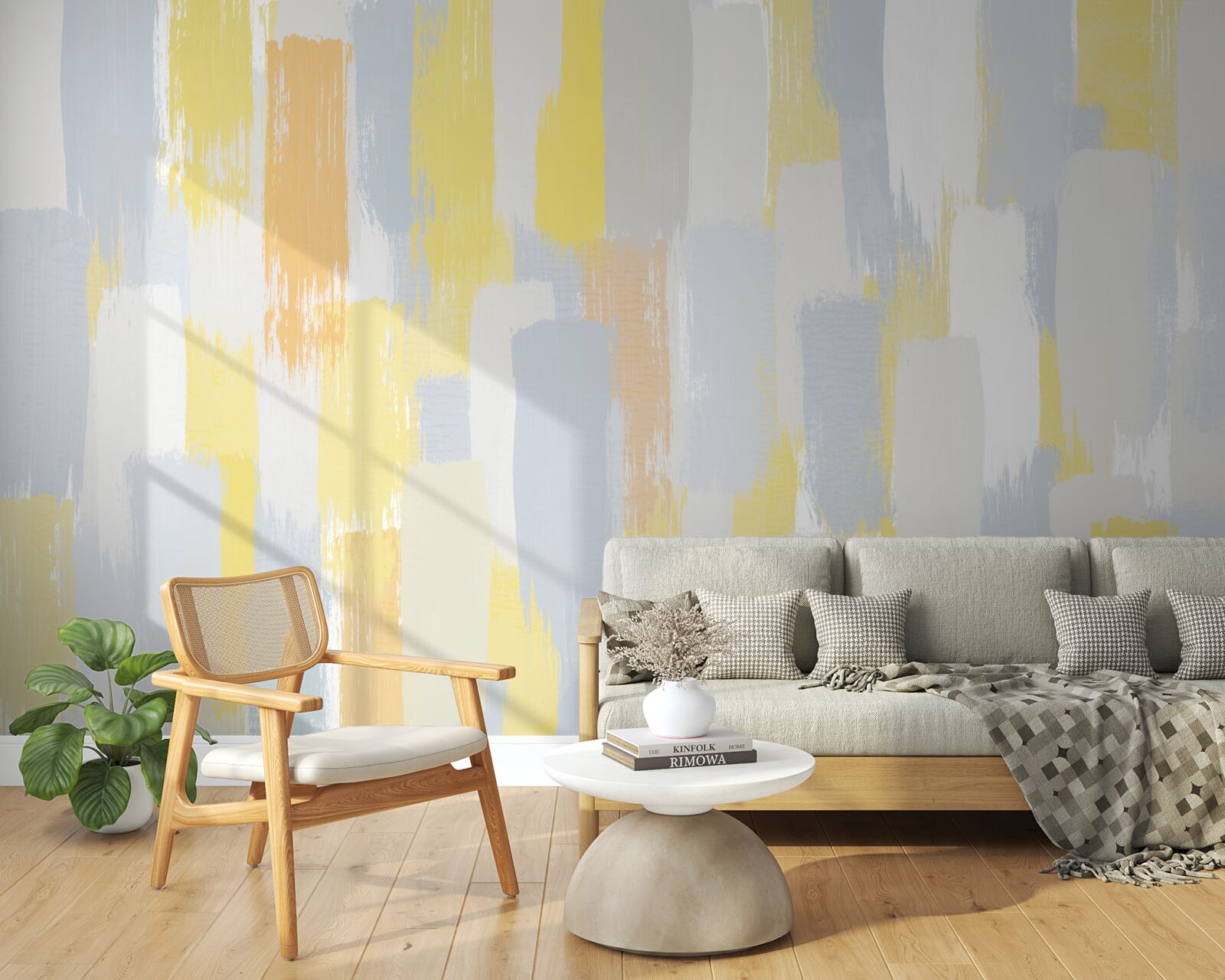 Fototapeta złote i jasne linie pionowe