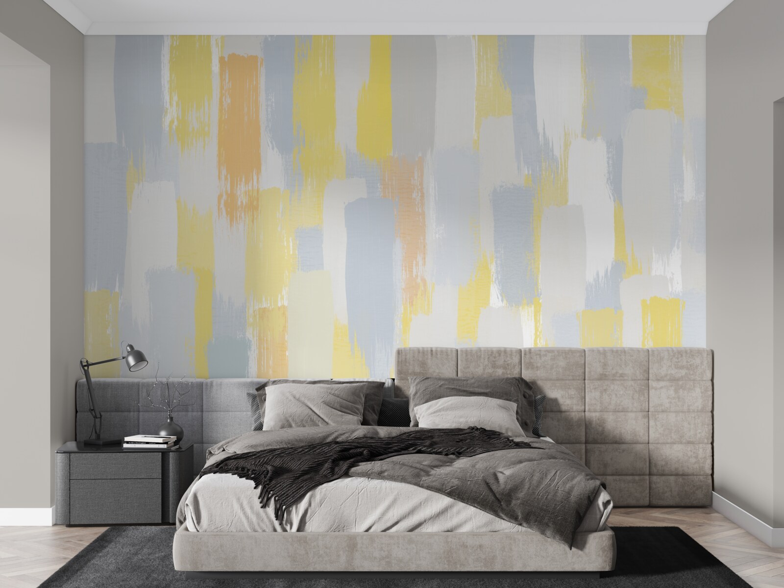 Fototapeta złote i jasne linie pionowe