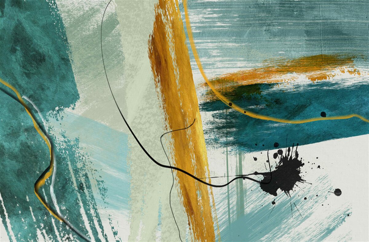 Fototapeta abstrakcyjny obraz nowoczesności na niebieskim tle