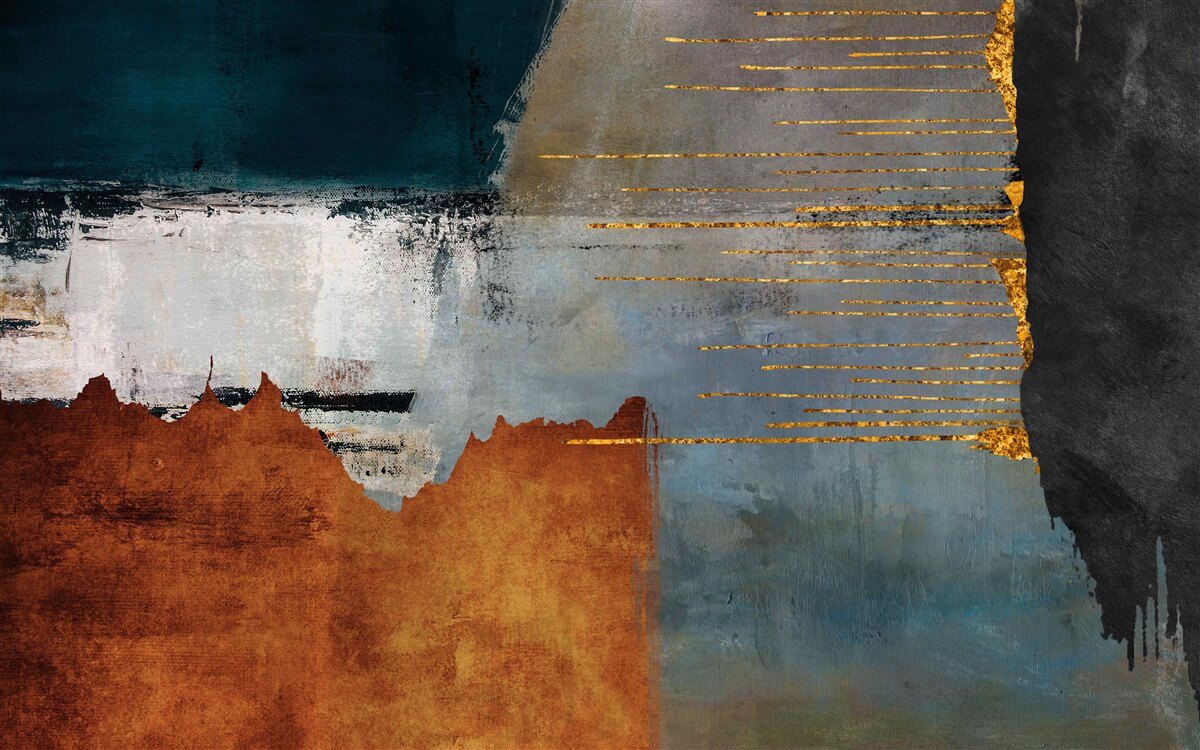 Fototapeta kolorowe tło ozdobione jest złotymi liniami