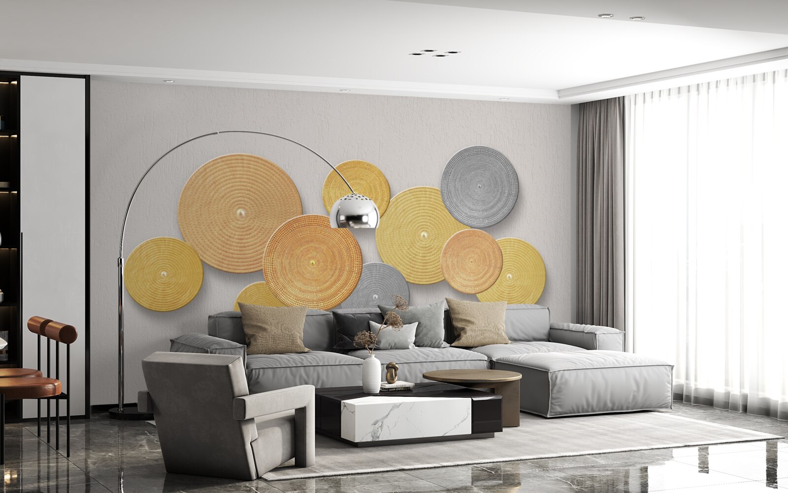 Fototapeta plasterki drewna w różnych kolorach