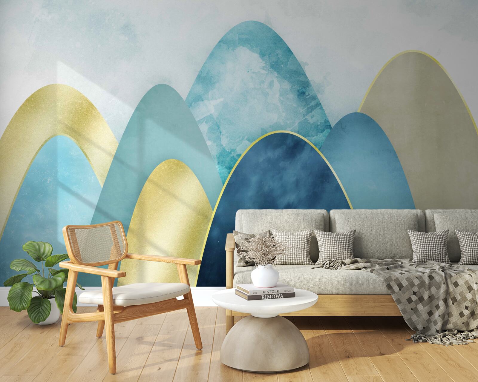 Fototapeta szczyty zimowych gór, pokryte zimnem