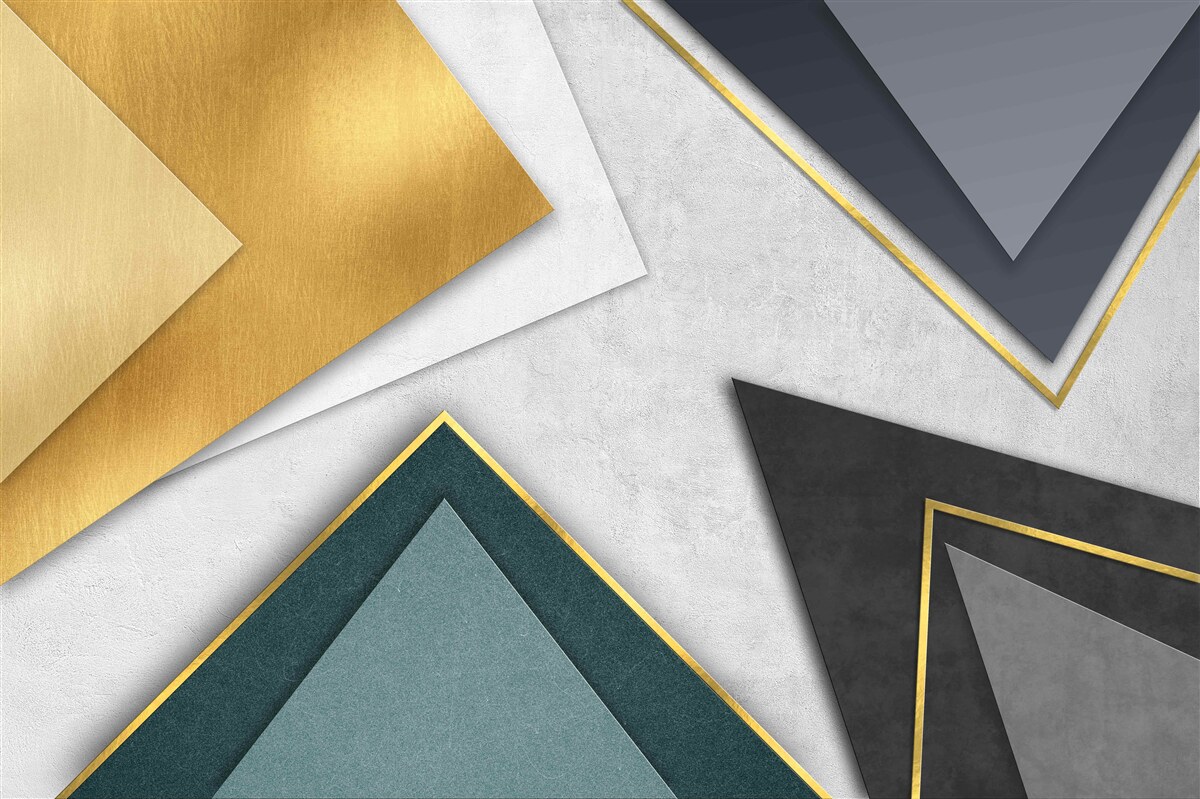 Fototapeta trójkąty o różnych odcieniach