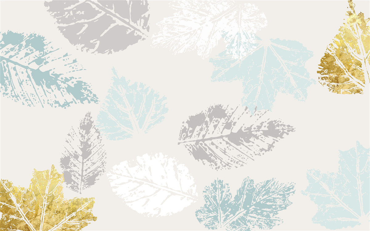 Fototapeta jesienne liście zostawiają swoje ślady na farbie