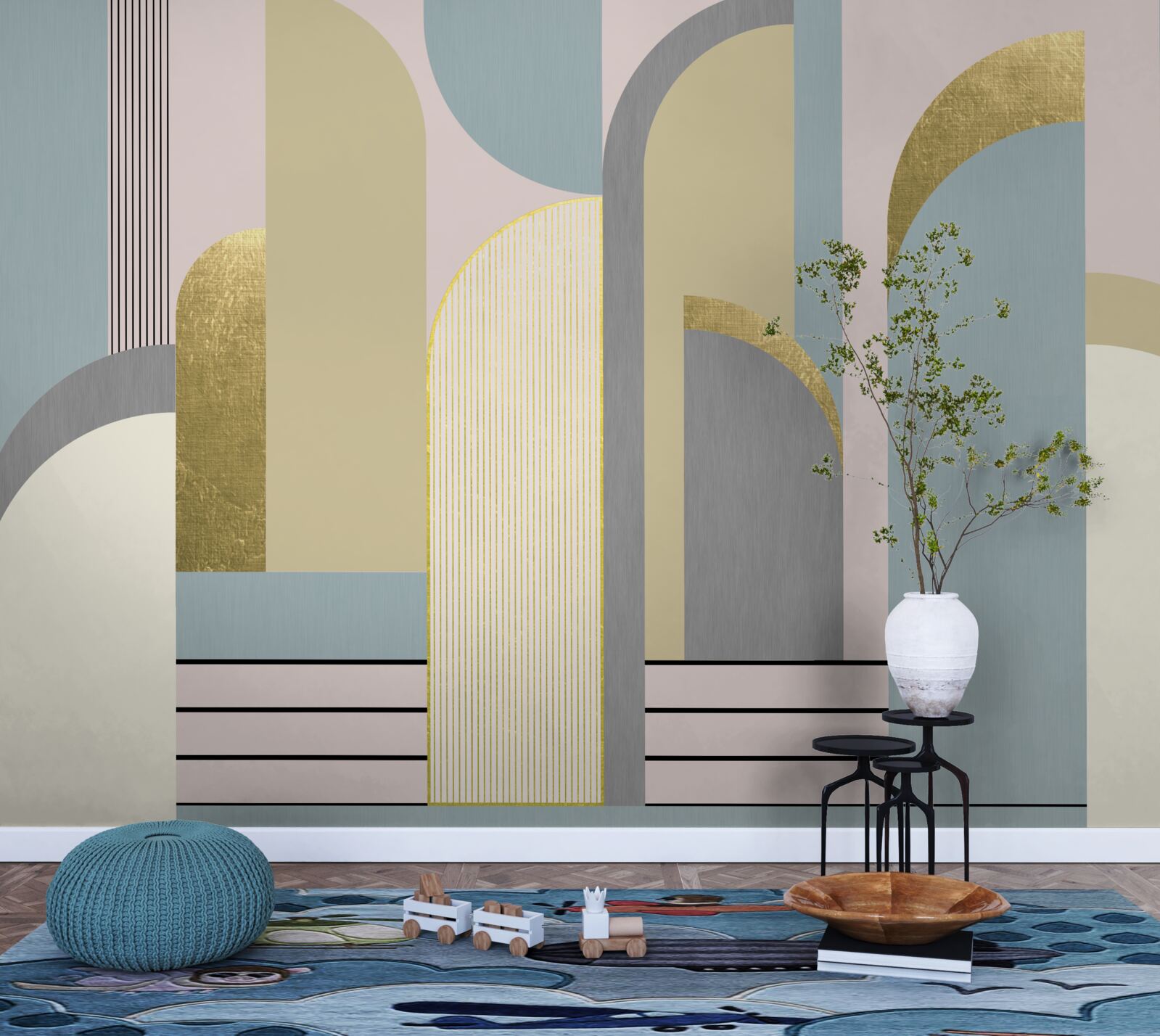 Fototapeta łuki o geometrycznych kształtach