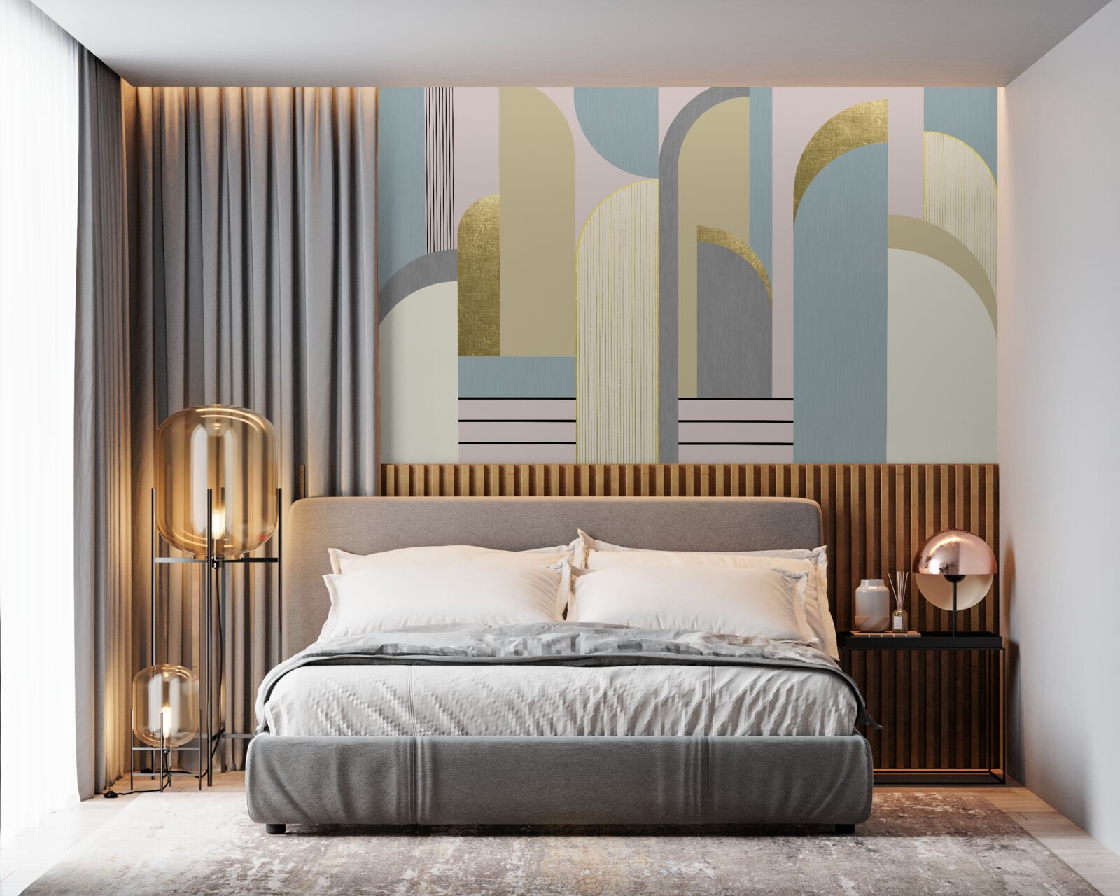 Fototapeta łuki o geometrycznych kształtach