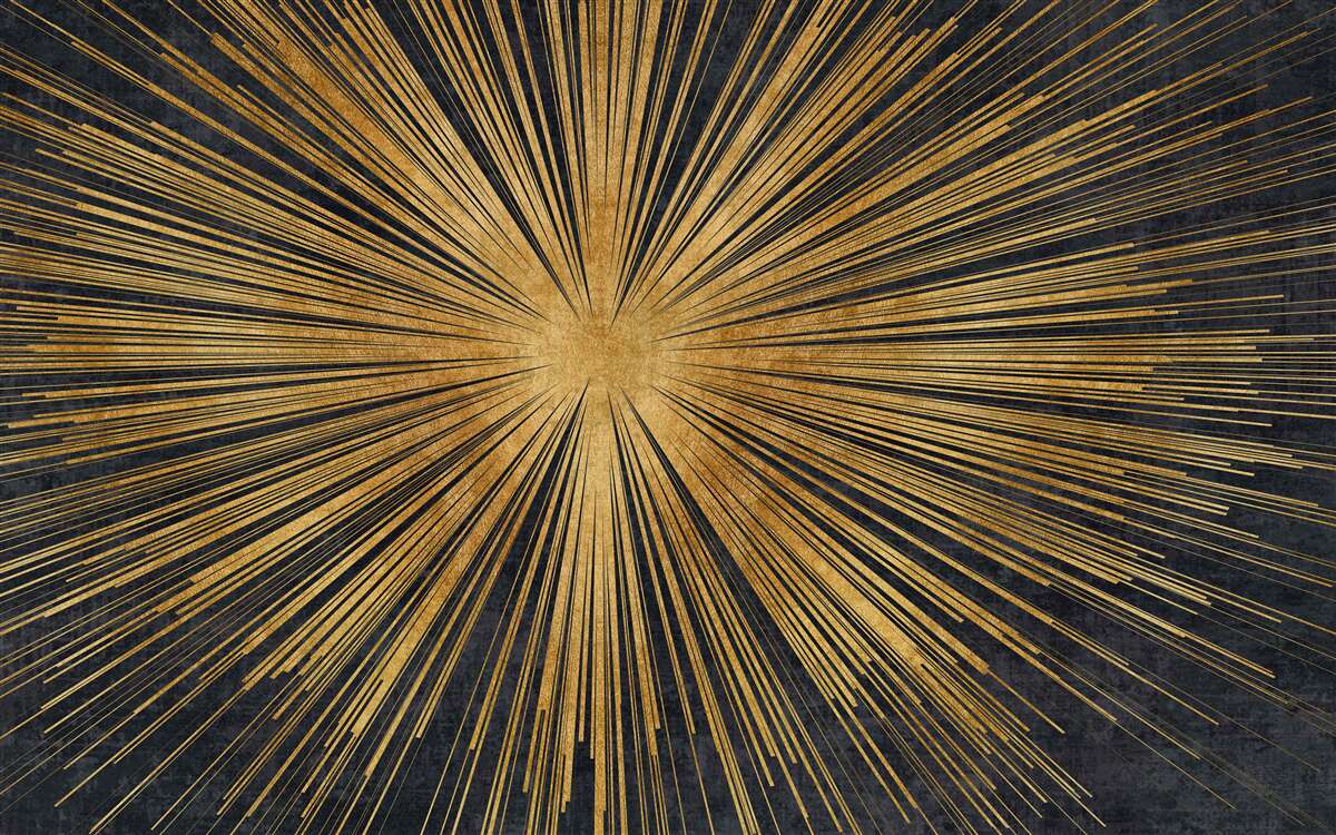 Fototapeta promienie słońca świecą jasno o zachodzie słońca